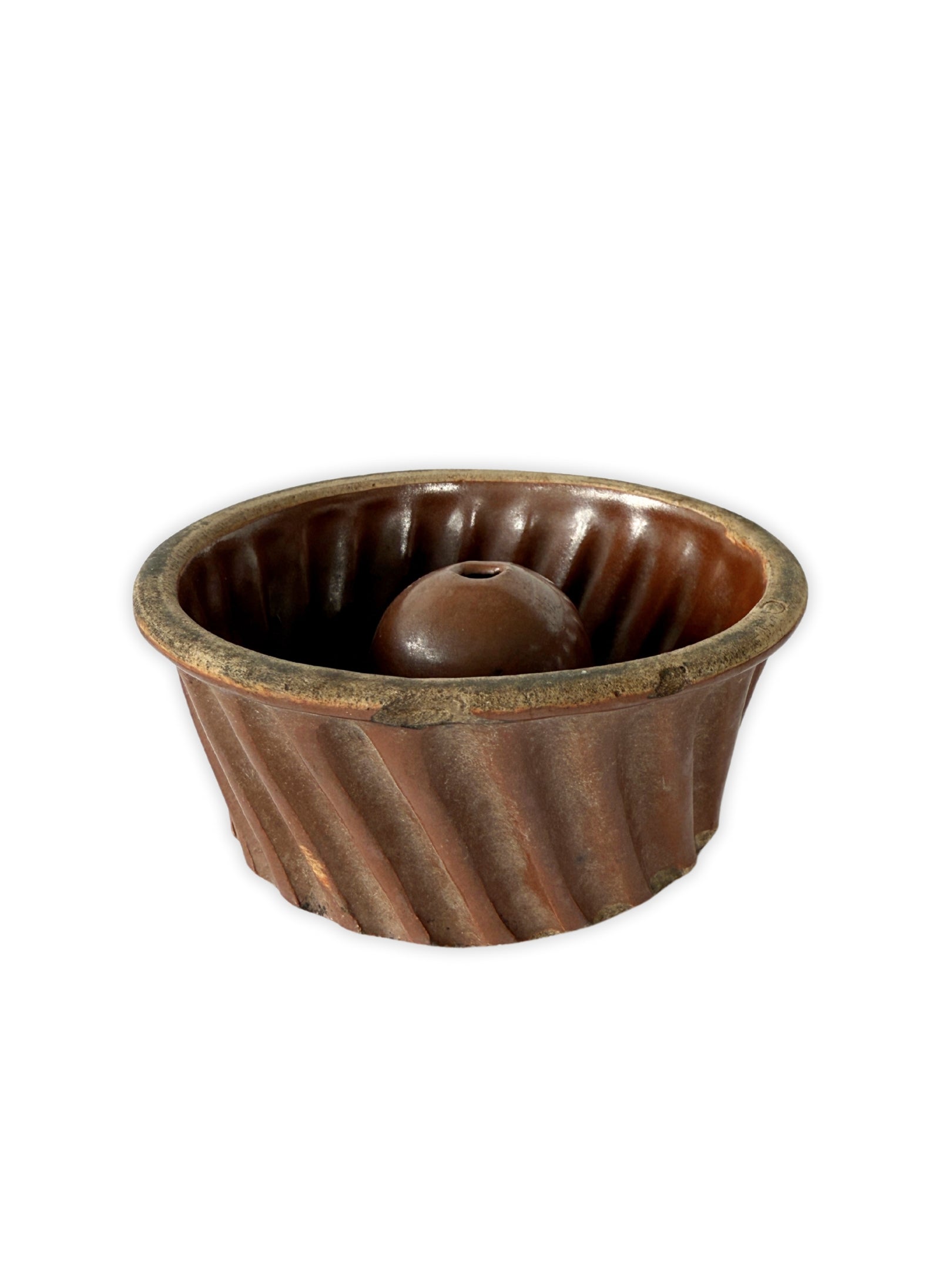 Vintage steinzeug guglhupf form kleine kuchenform dekoration