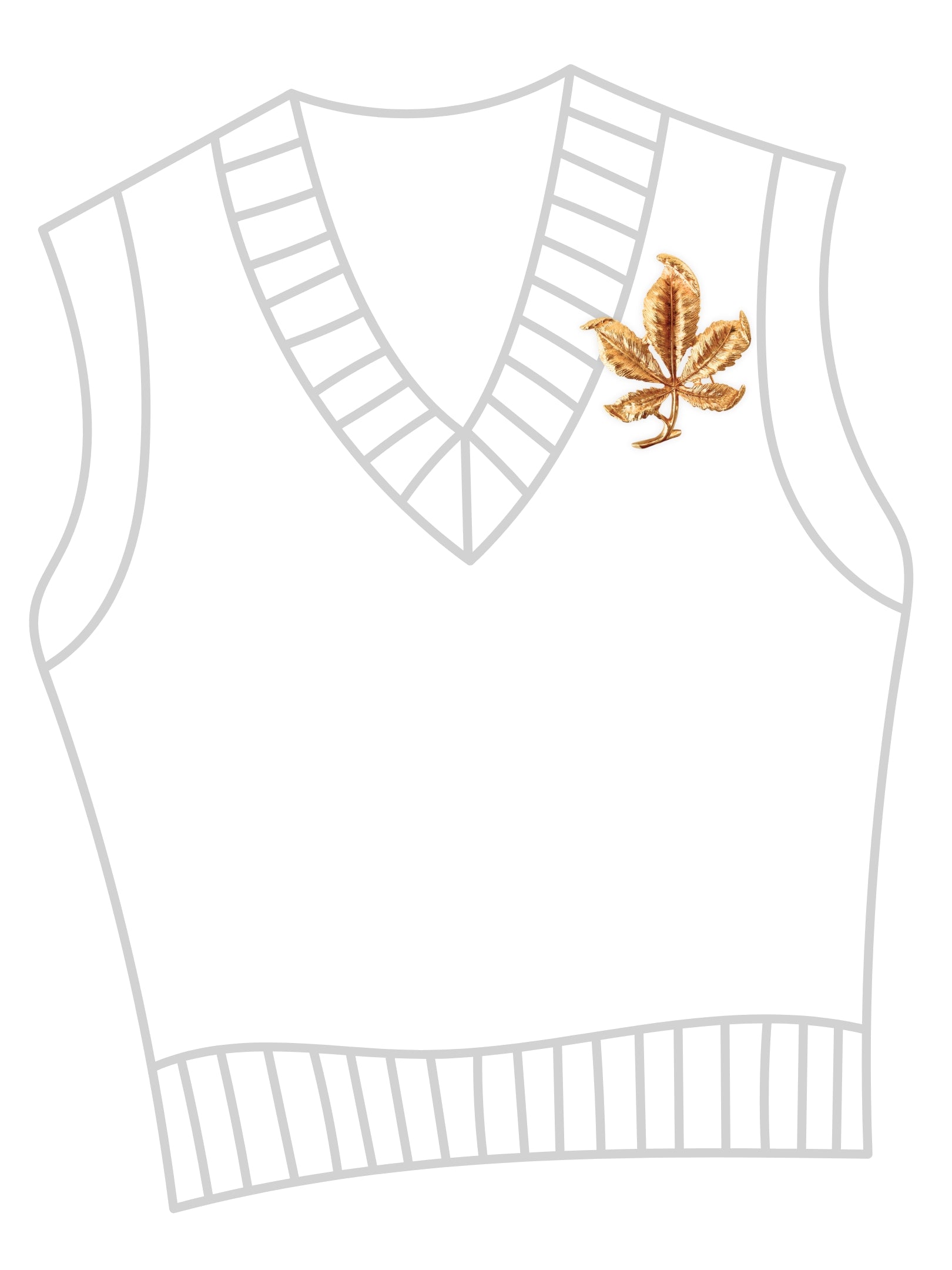 Vintage Sarah Coventry Brosche Ahorn Blatt 1960er Jahre