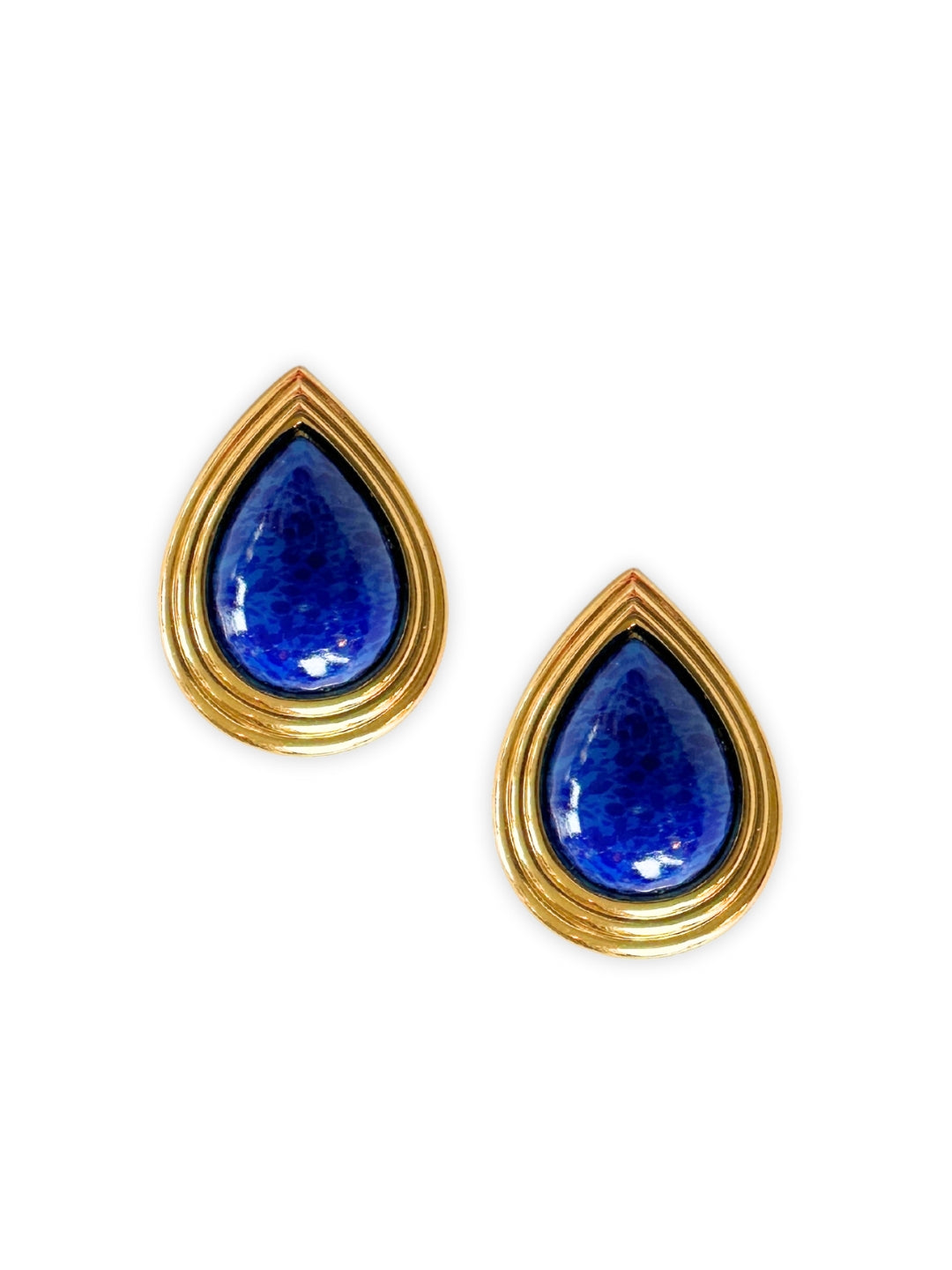 Tropfenförmige Ohrclips von Christian Dior Vintage