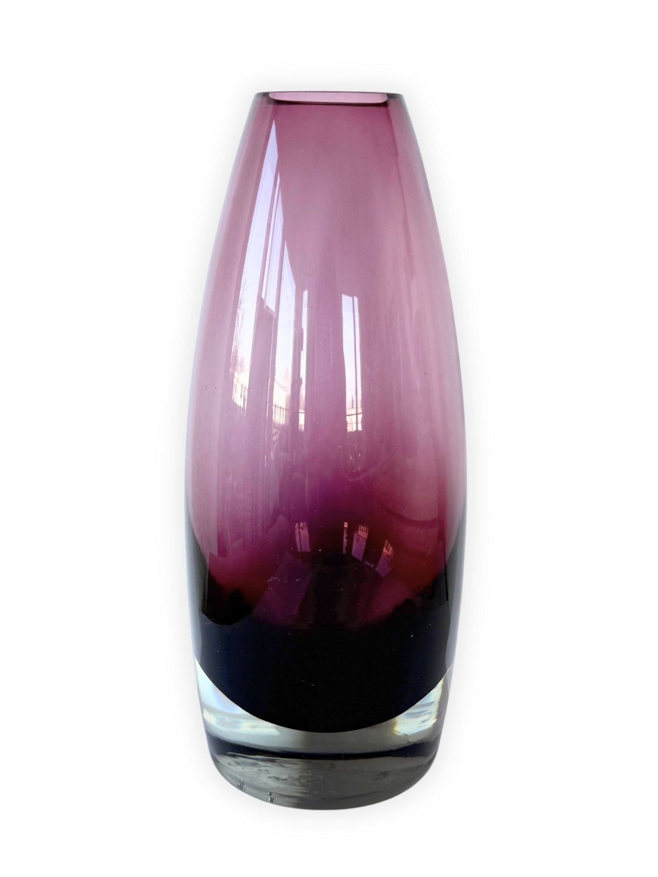 Vintage Glasvase 1365 von Tamara Aladin für Riihimäen Lasi Oy Riihimaki Finnland 1960er