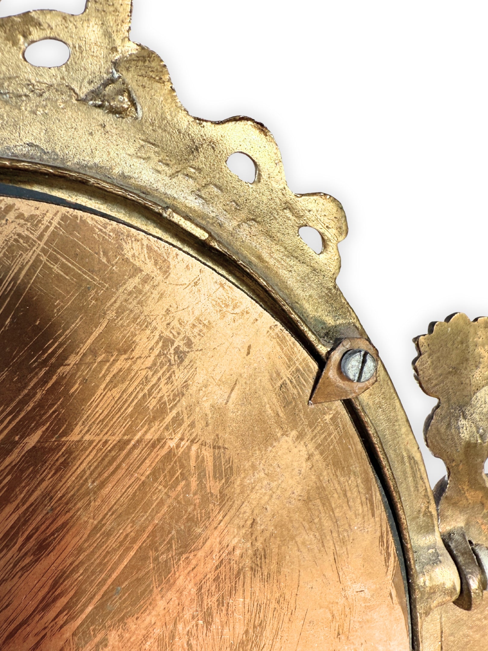 Tischspiegel Louis XVI Stil aus vergoldeter Bronze