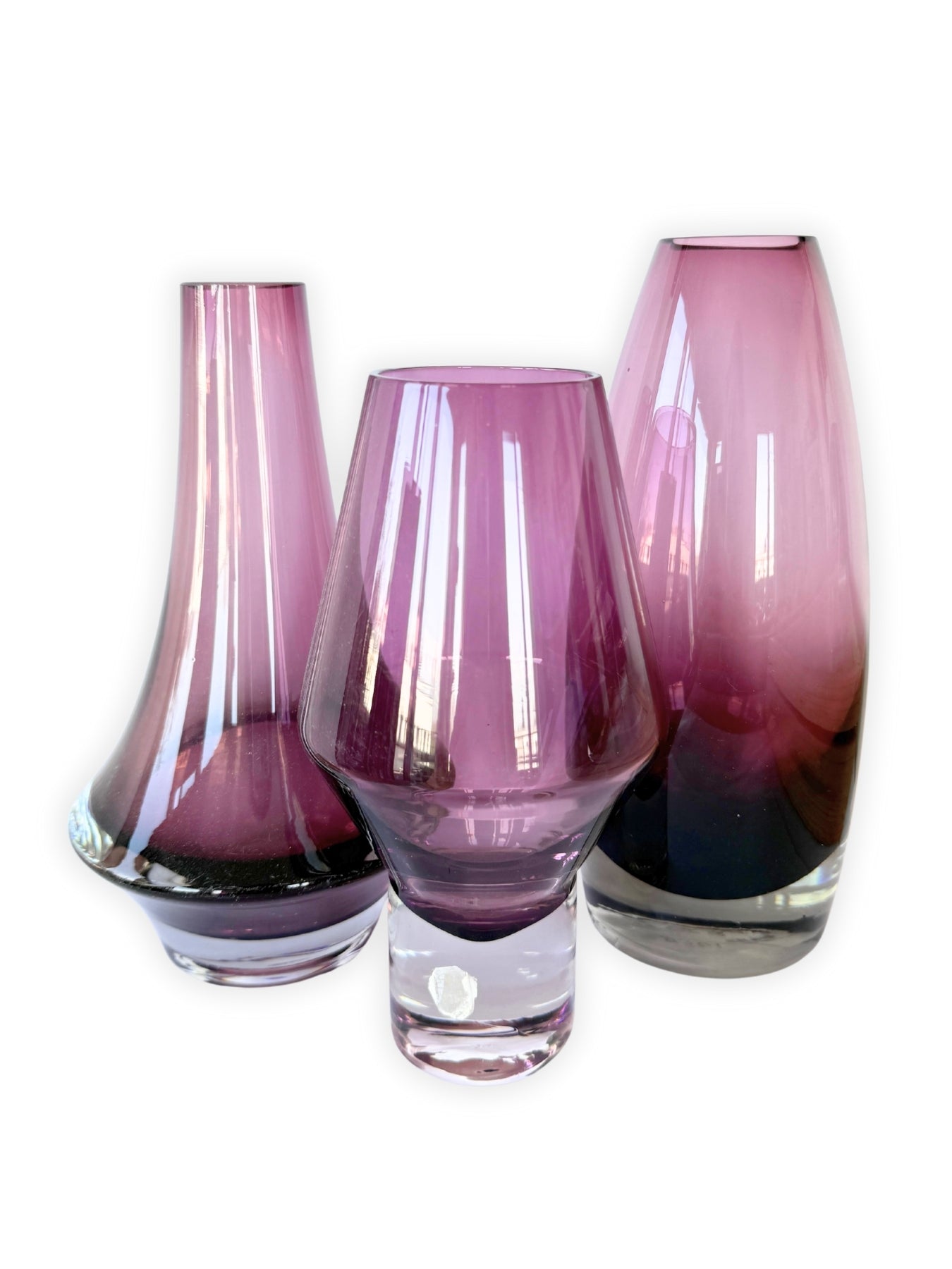 Vintage Glasvase 1379 von Tamara Aladin für Riihimäen Lasi Oy Riihimaki Finnland 1960er