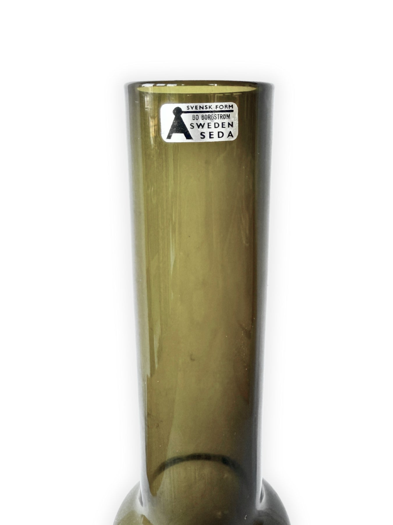 Vintage Glasvase ASEDA Glasbruk Schweden BO BORGSTRÖM 1960er