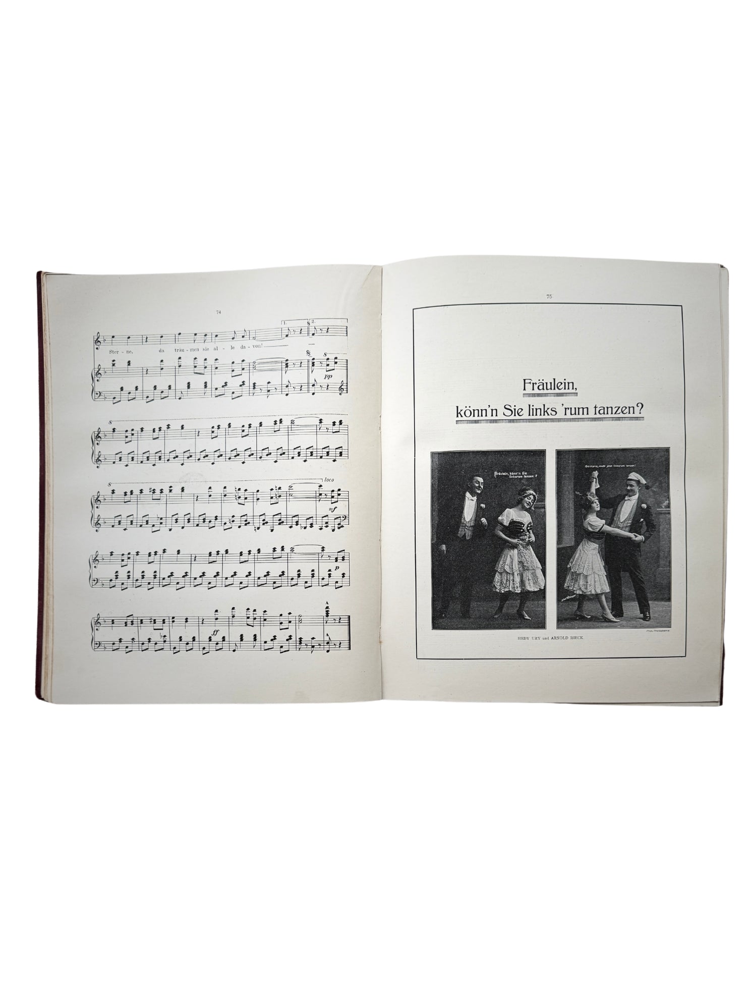 1913 Jean Gilbert Album Eine Sammlung 27 beliebtesten Melodien Notenbuch Antiquariat