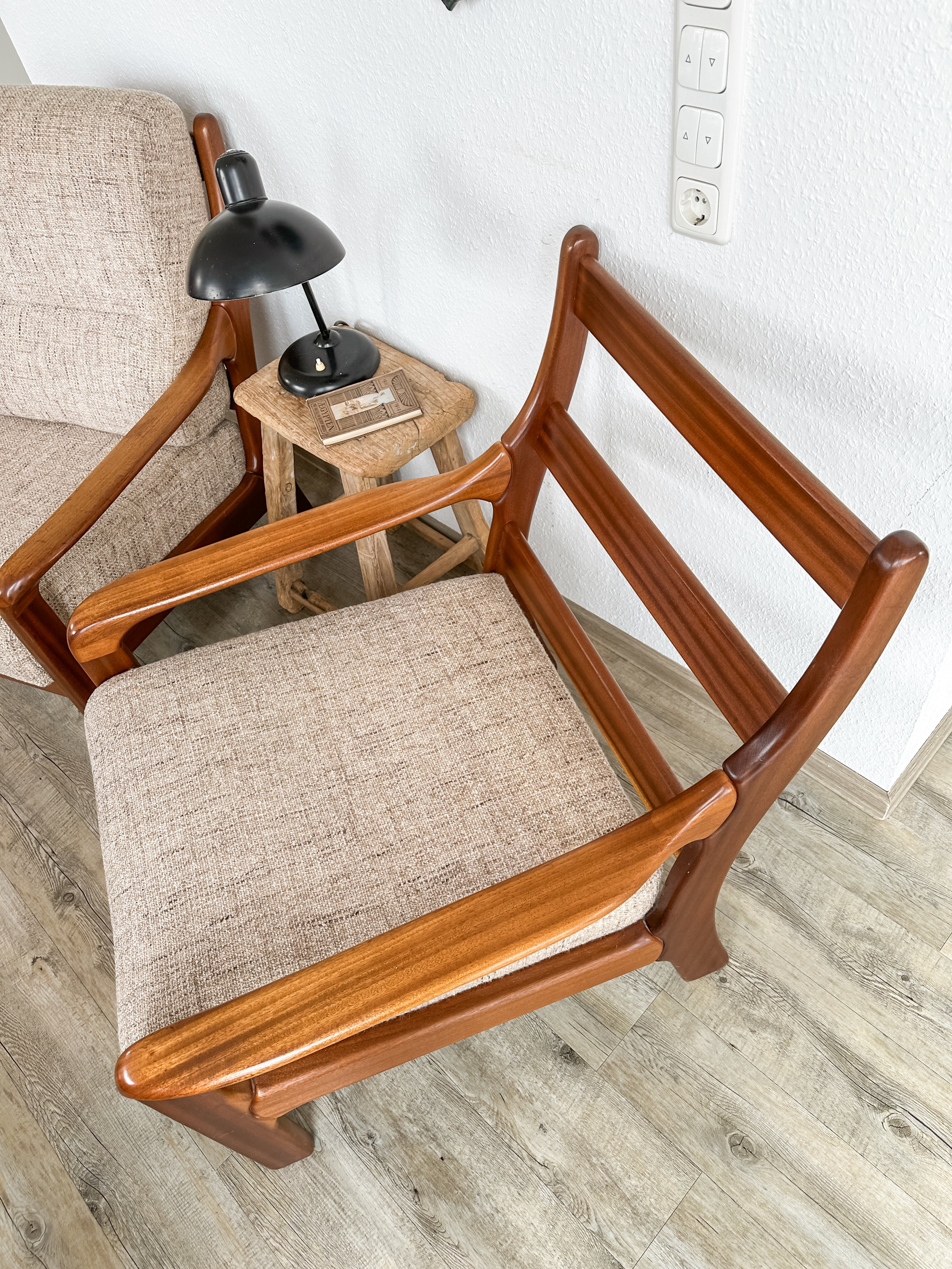 MidCentury Teakholz Sessel 60er Jahre Dänemark Juul Kristensen