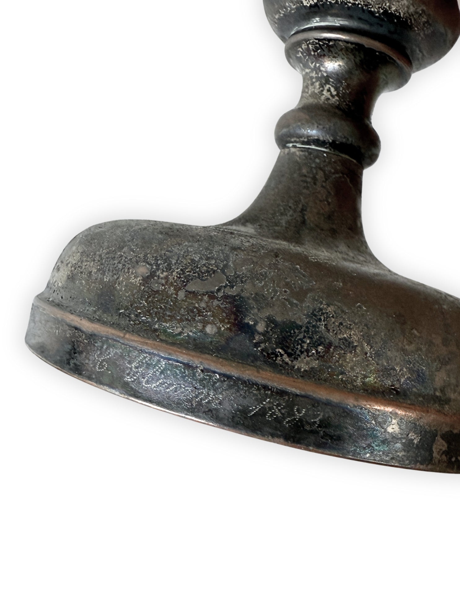 Paar WMF Kerzenleuchter antik 19. Jh. Kupfer versilbert