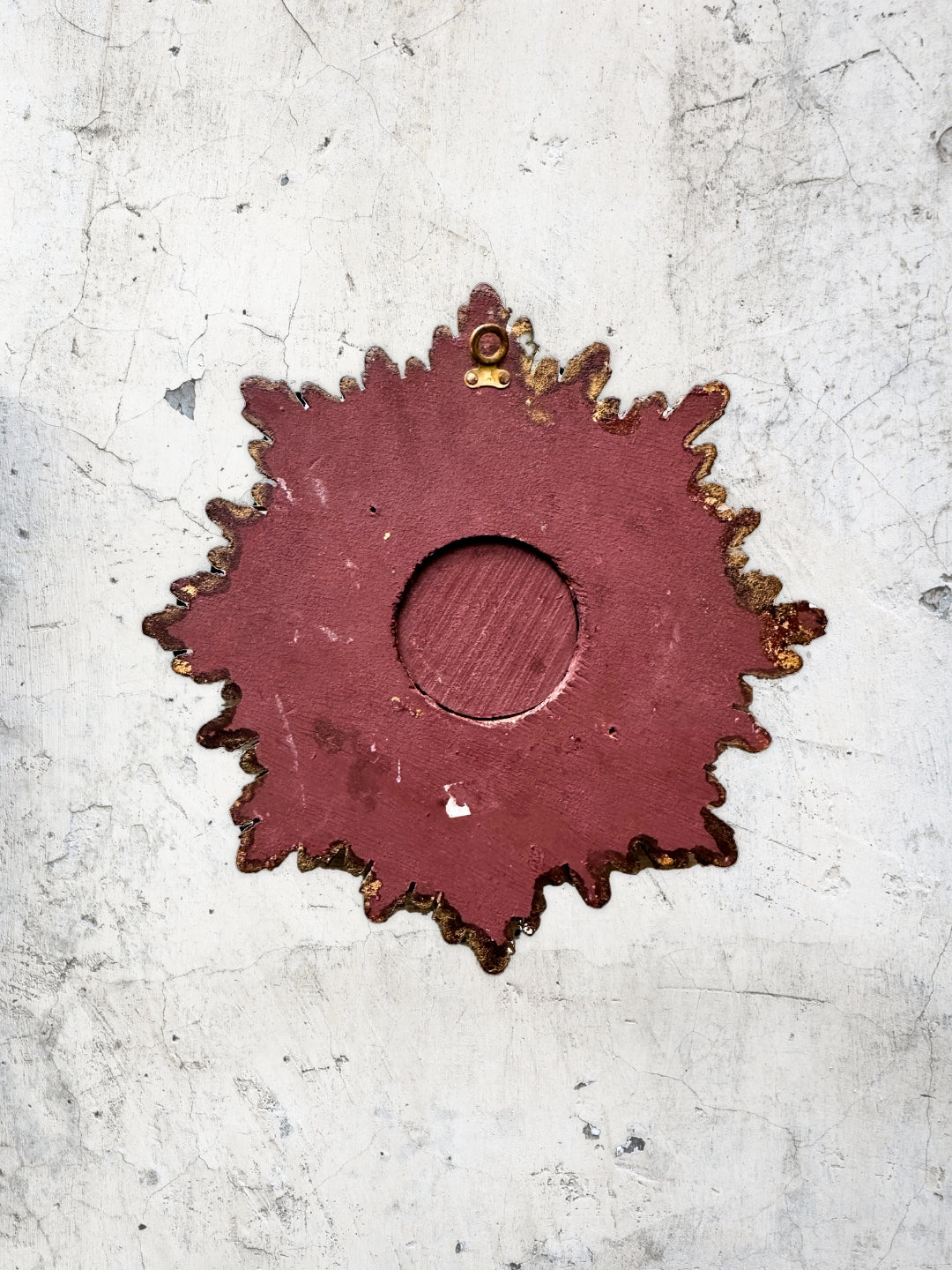 MidCentury Strahlenkranz Spiegel gold "Sunburst"