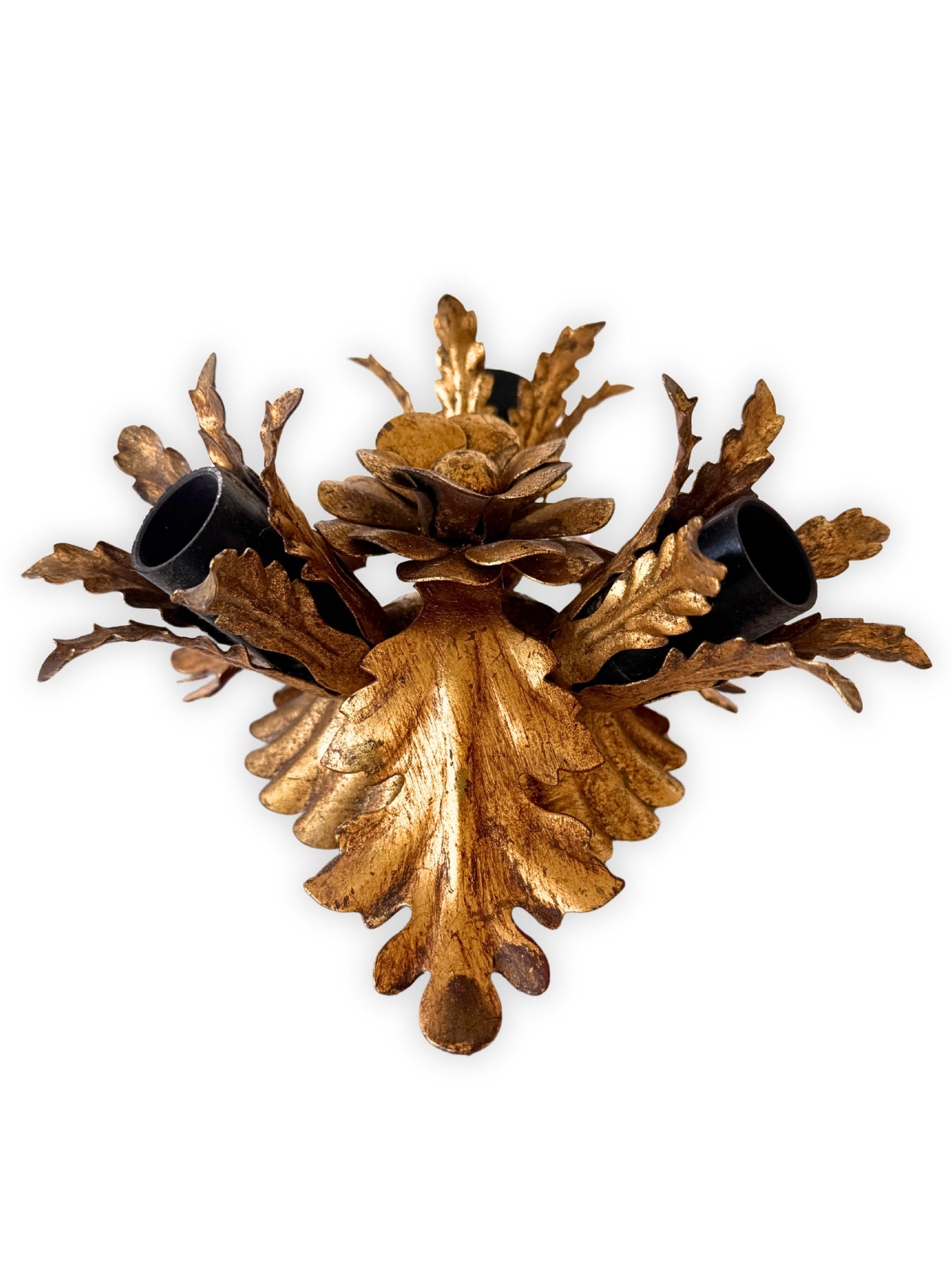 Vintage Banci Italy Deckenleuchte Florentiner Stil vergoldet MidCentury Design