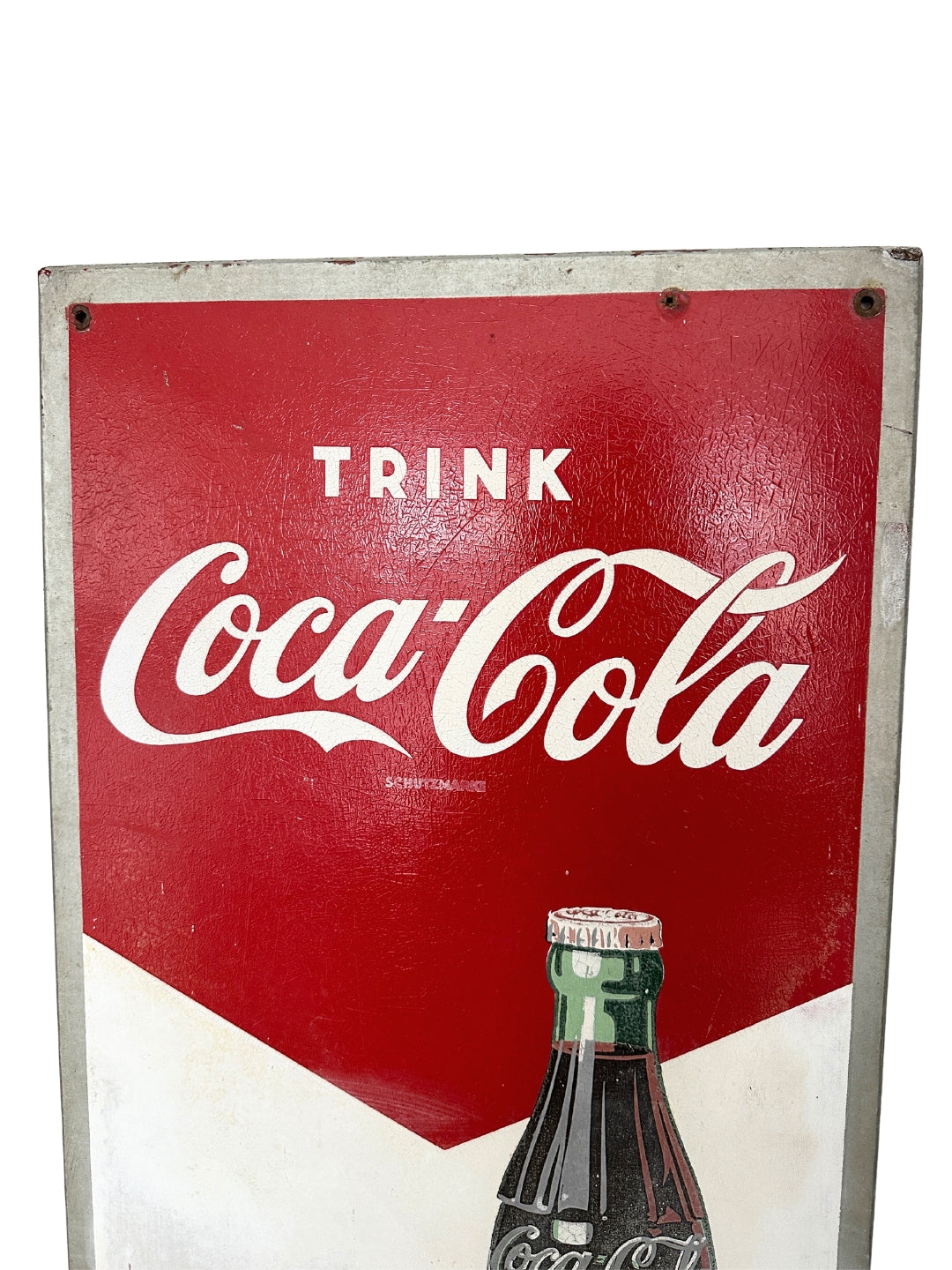 Seltenes Coca Cola Werbeschild Pappe 50er 60er Jahre