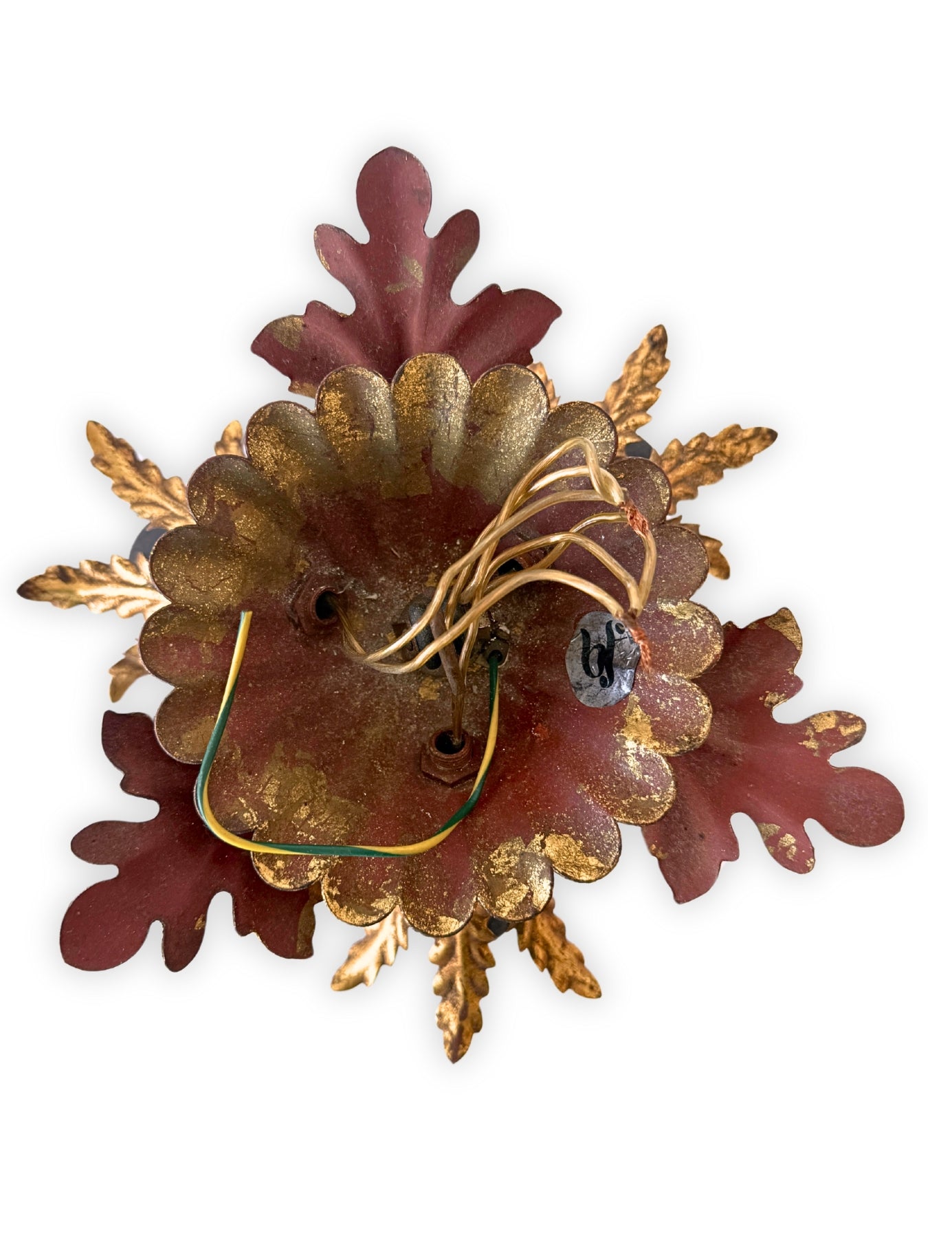 Vintage Banci Firenze Deckenleuchte Florentiner Stil vergoldet MidCentury Design