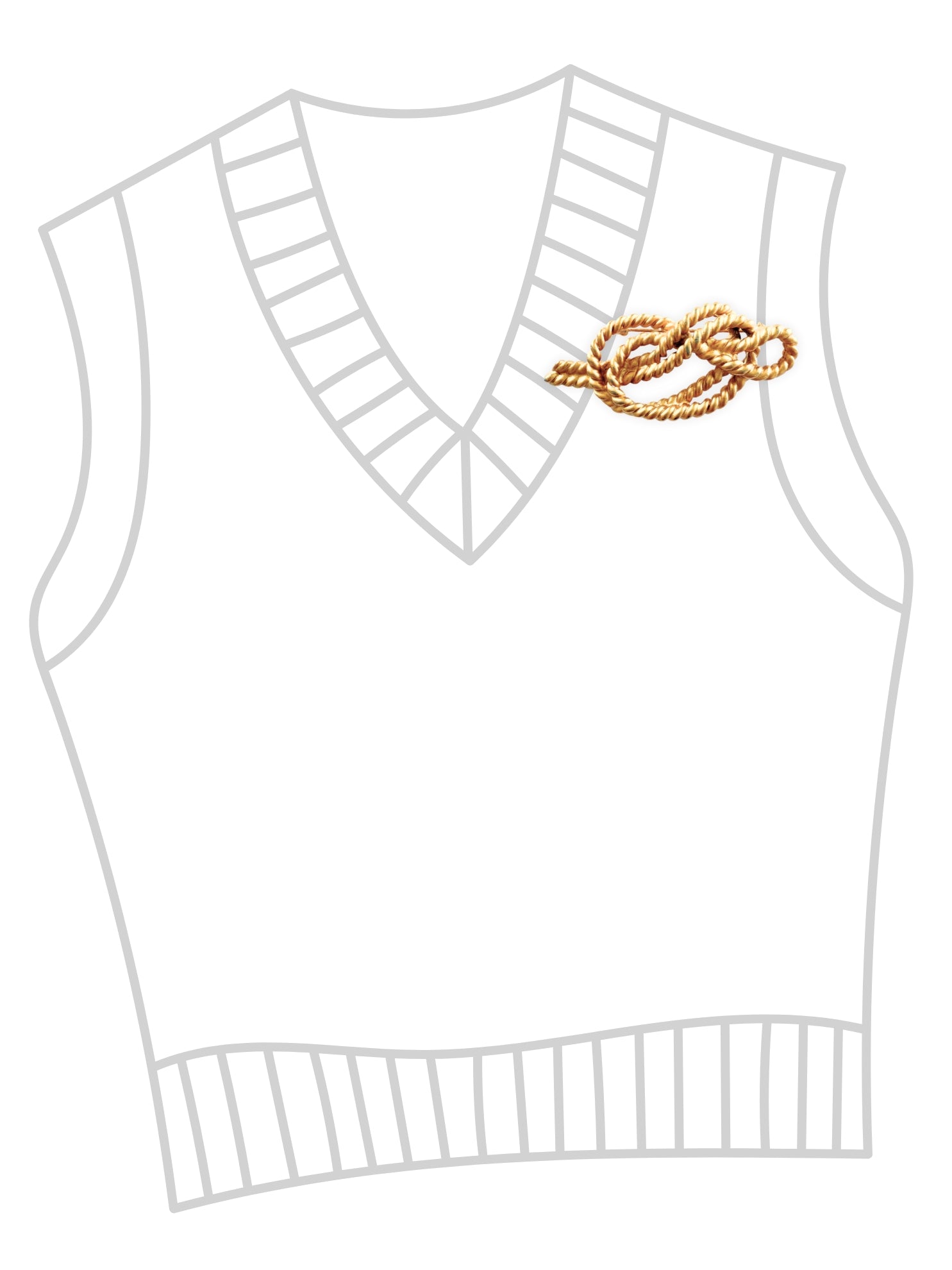 Vintage Anne Klein Brooch – Maritime Knot, 1980s