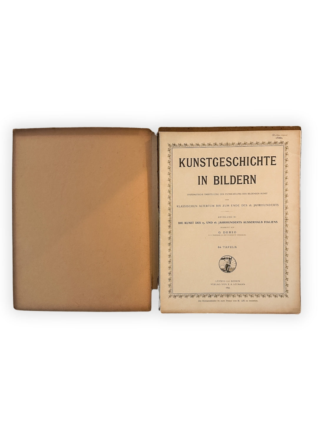 Kunstgeschichte in Bildern - Abteilung IV 1899 v. Georg Dehio