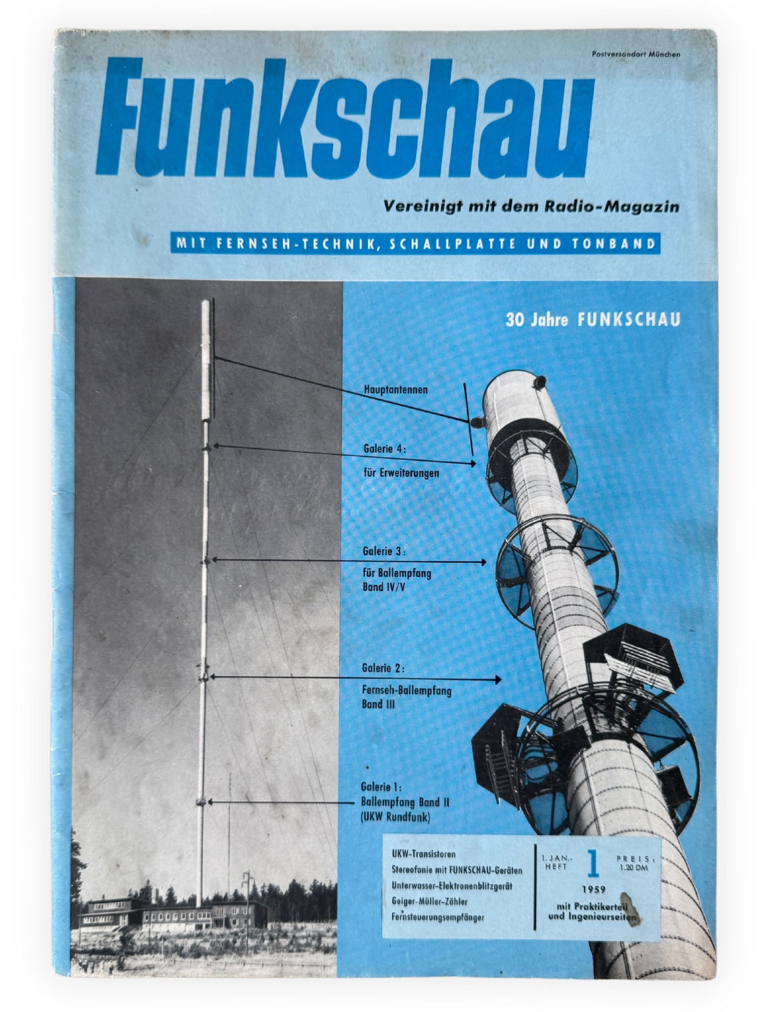 Funkschau 5 Hefte 1959 Vintage Nr 1 2 3 4 5