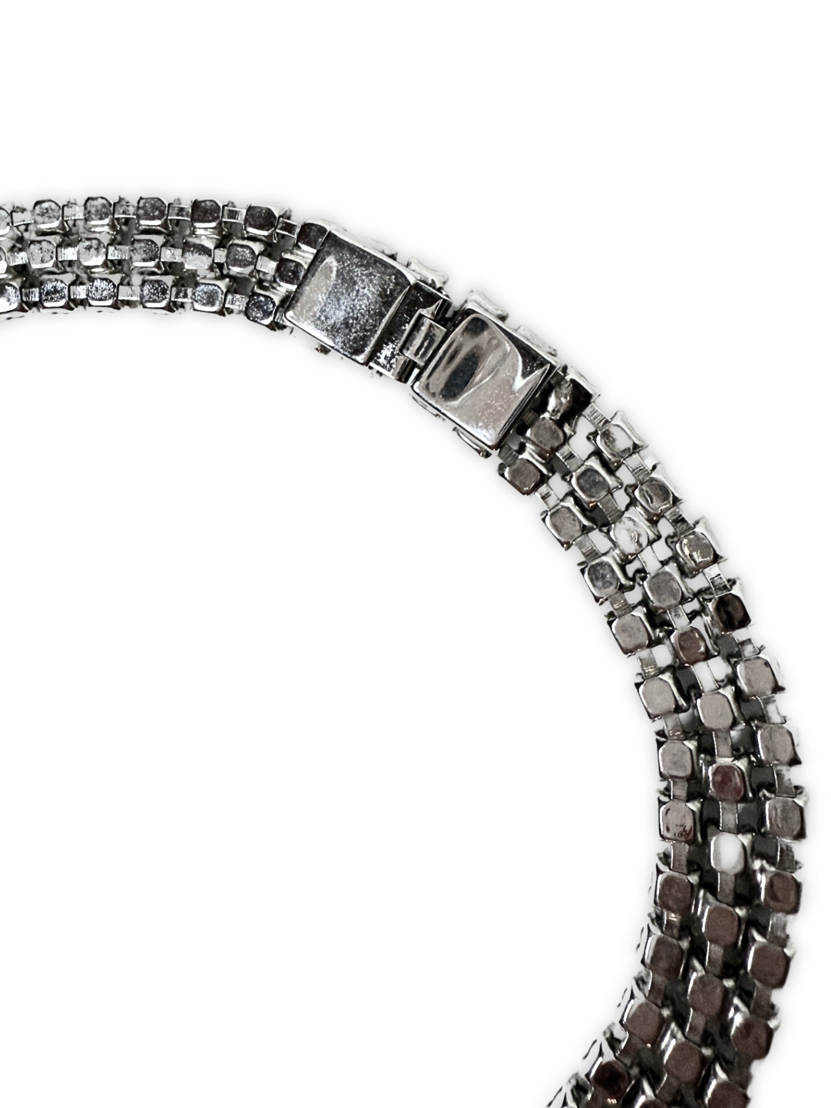 Art Deco Collier aus Strass Modeschmuck der 1950er Jahre