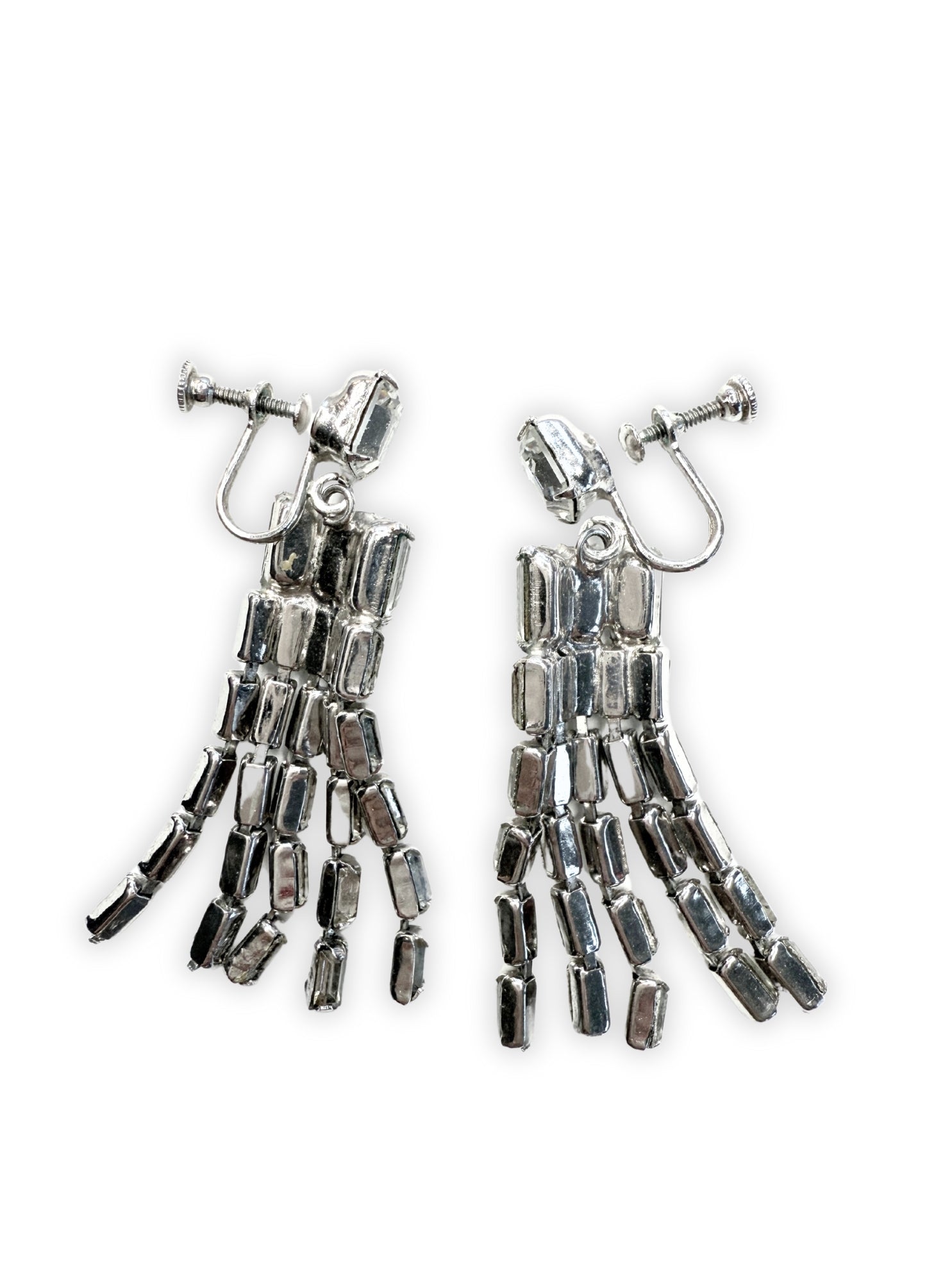 Art Deco Ohrschrauben Strass 1920er Jahre