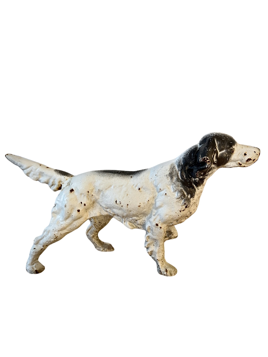 Jagdhund aus Gusseisen Türstopp USA um 1920