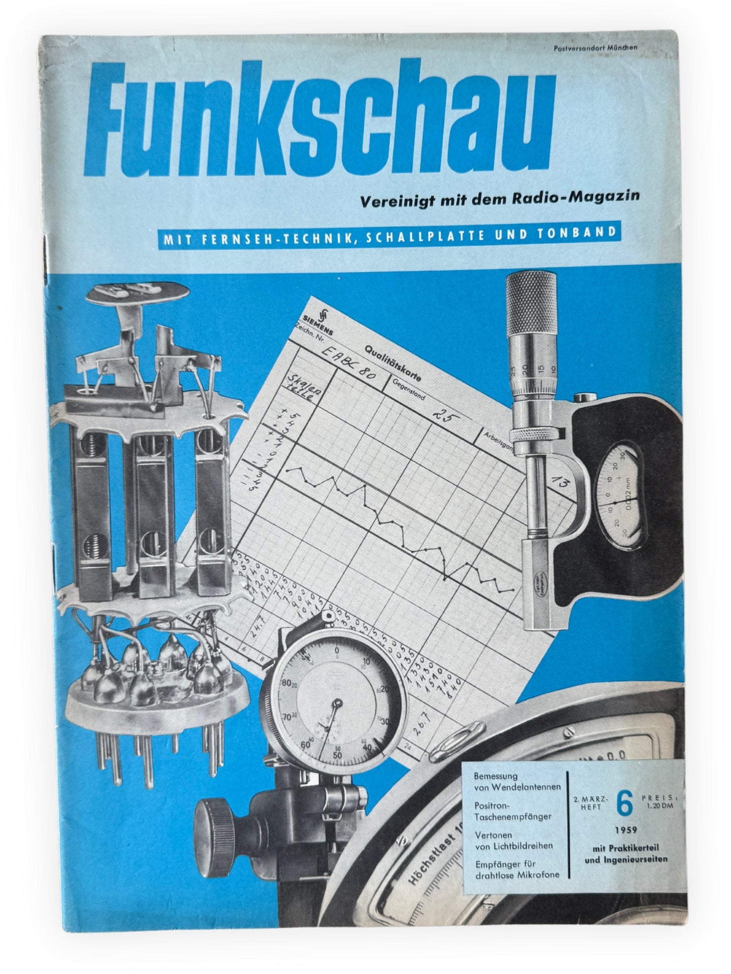 Funkschau 5 Hefte 1959 Vintage Nr 6 8 9 10 11