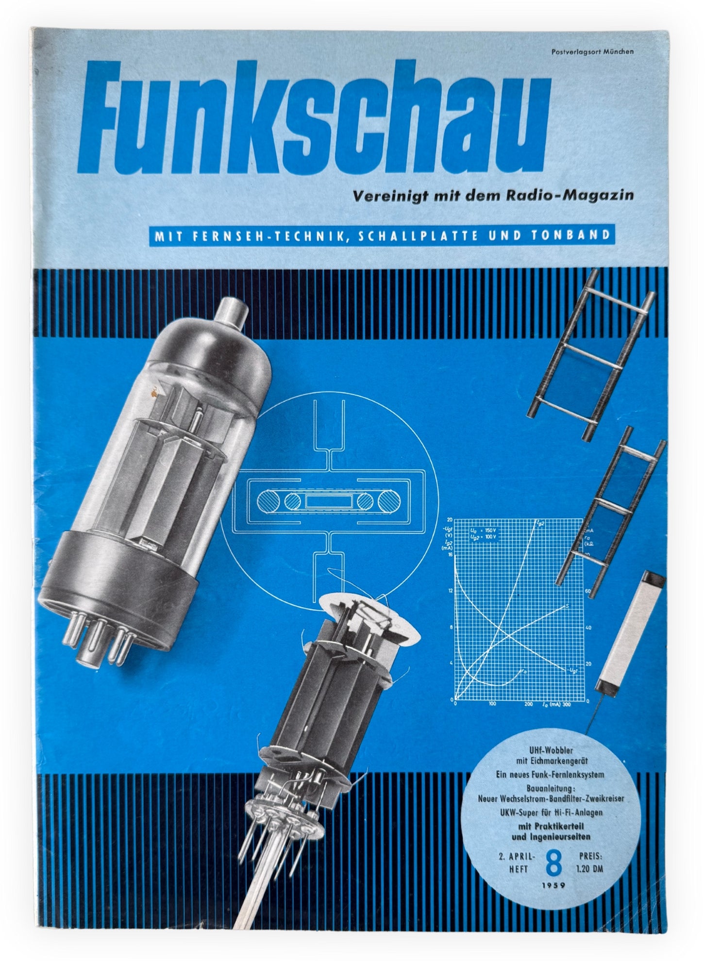 Funkschau 5 Hefte 1959 Vintage Nr 6 8 9 10 11