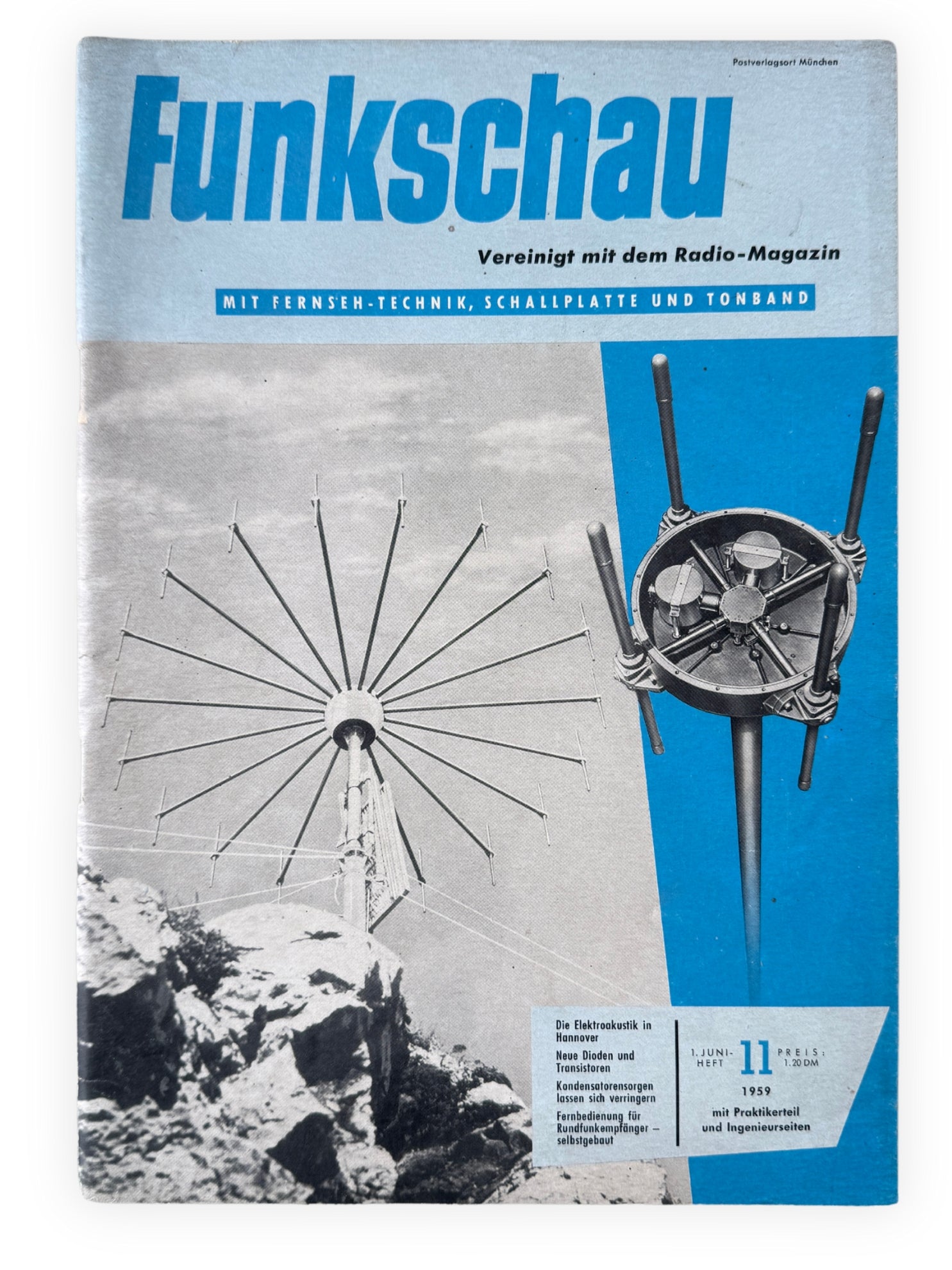 Funkschau 5 Hefte 1959 Vintage Nr 6 8 9 10 11