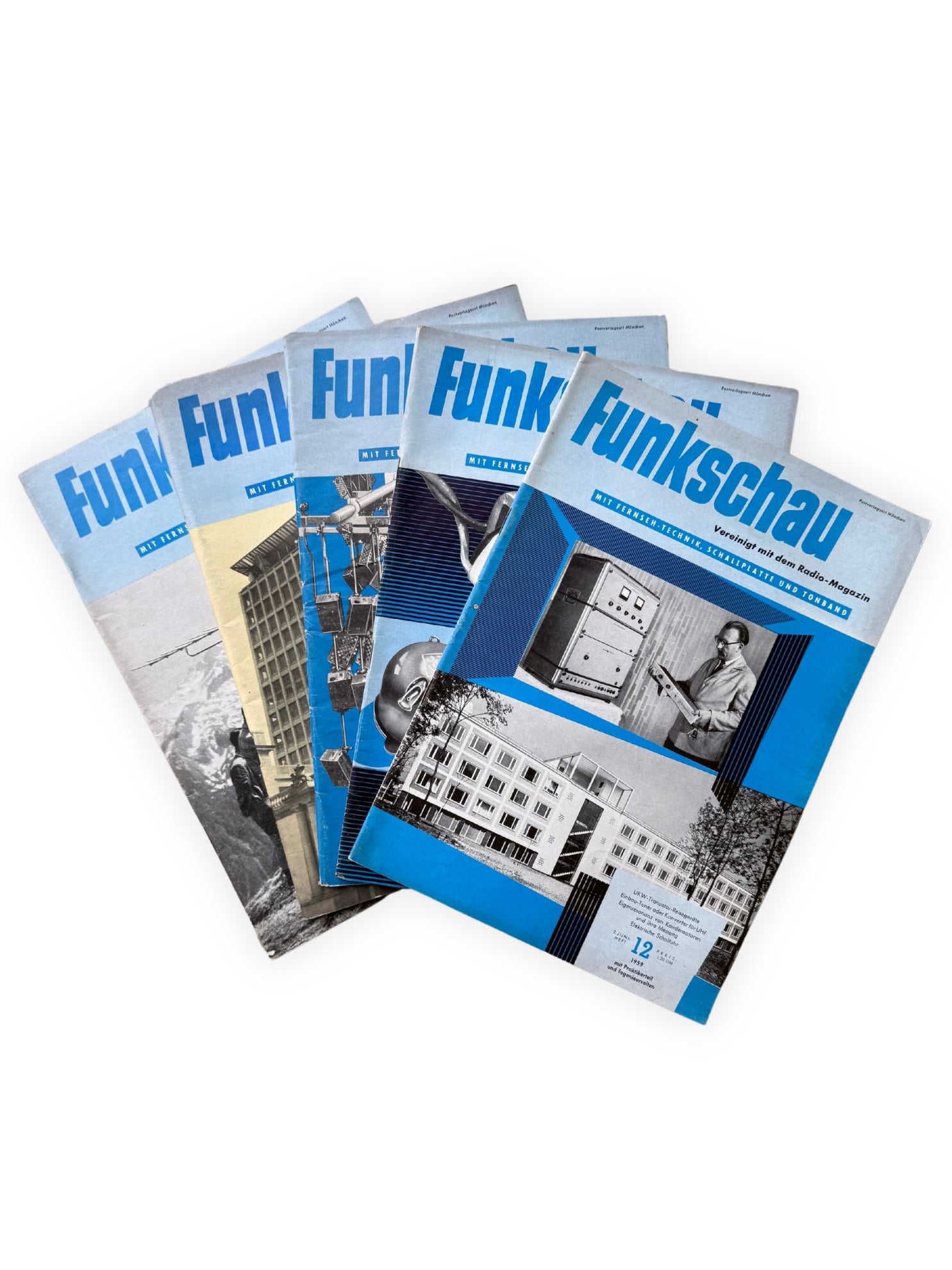Funkschau Hefte 1959 Set Vintage Technikmagazine