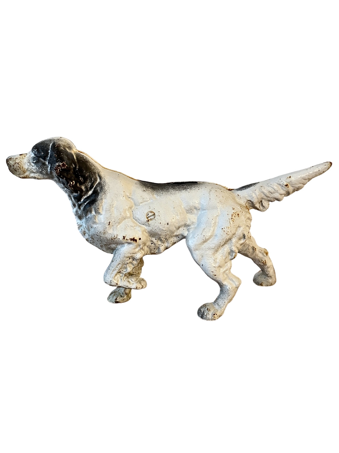 Jagdhund aus Gusseisen Türstopp USA um 1920