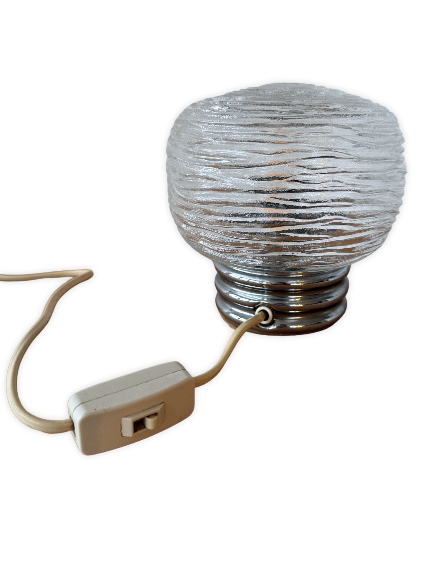 Vintage Design Tischleuchte von Hillebrand Rose MidCentury Lampe