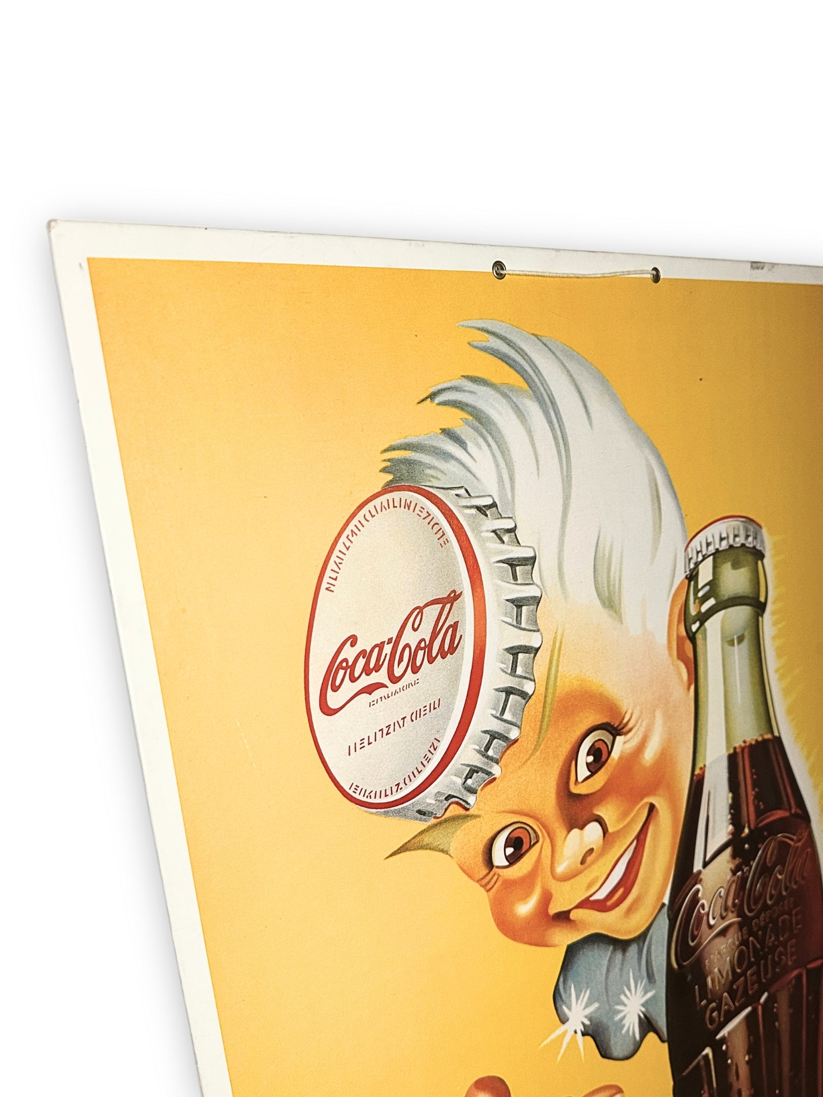 Seltenes Coca Cola Werbeschild 50er 60er Jahre Vintage