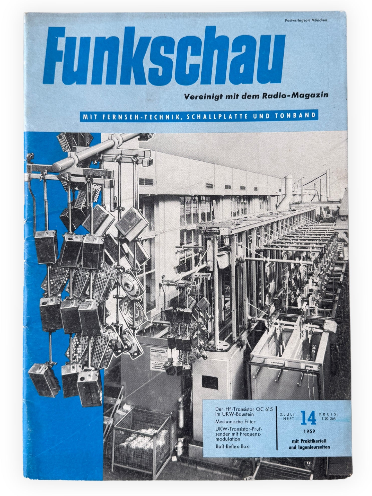 Funkschau 5 Hefte 1959 Vintage Nr 12 13 14 16 17