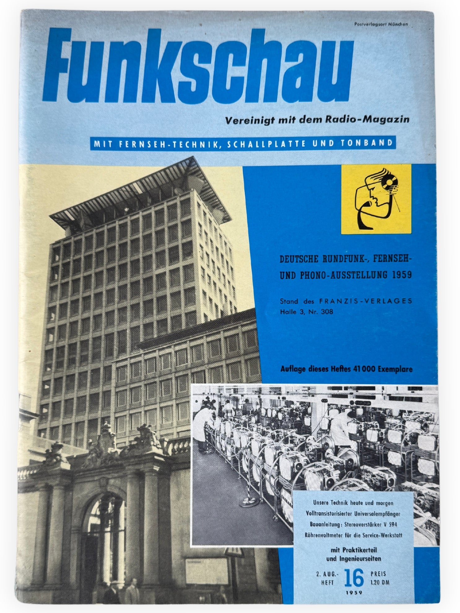 Funkschau 5 Hefte 1959 Vintage Nr 12 13 14 16 17