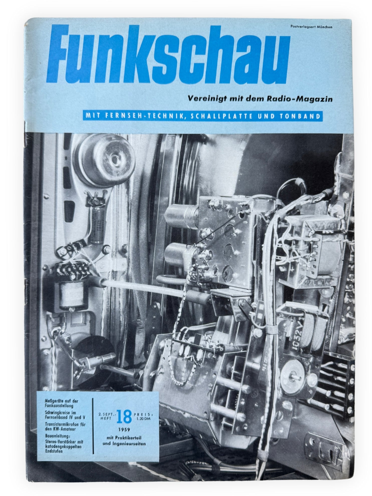 Funkschau 7 Hefte 1959 Vintage Nr 18 19 20 21 22 23 24 Weihnachtsausgabe