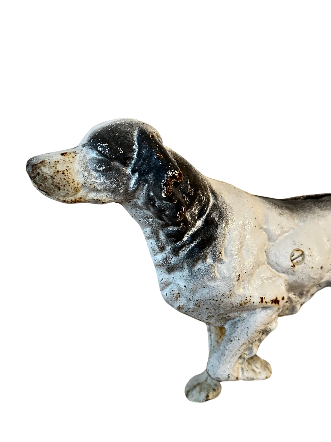 Jagdhund aus Gusseisen Türstopp USA um 1920