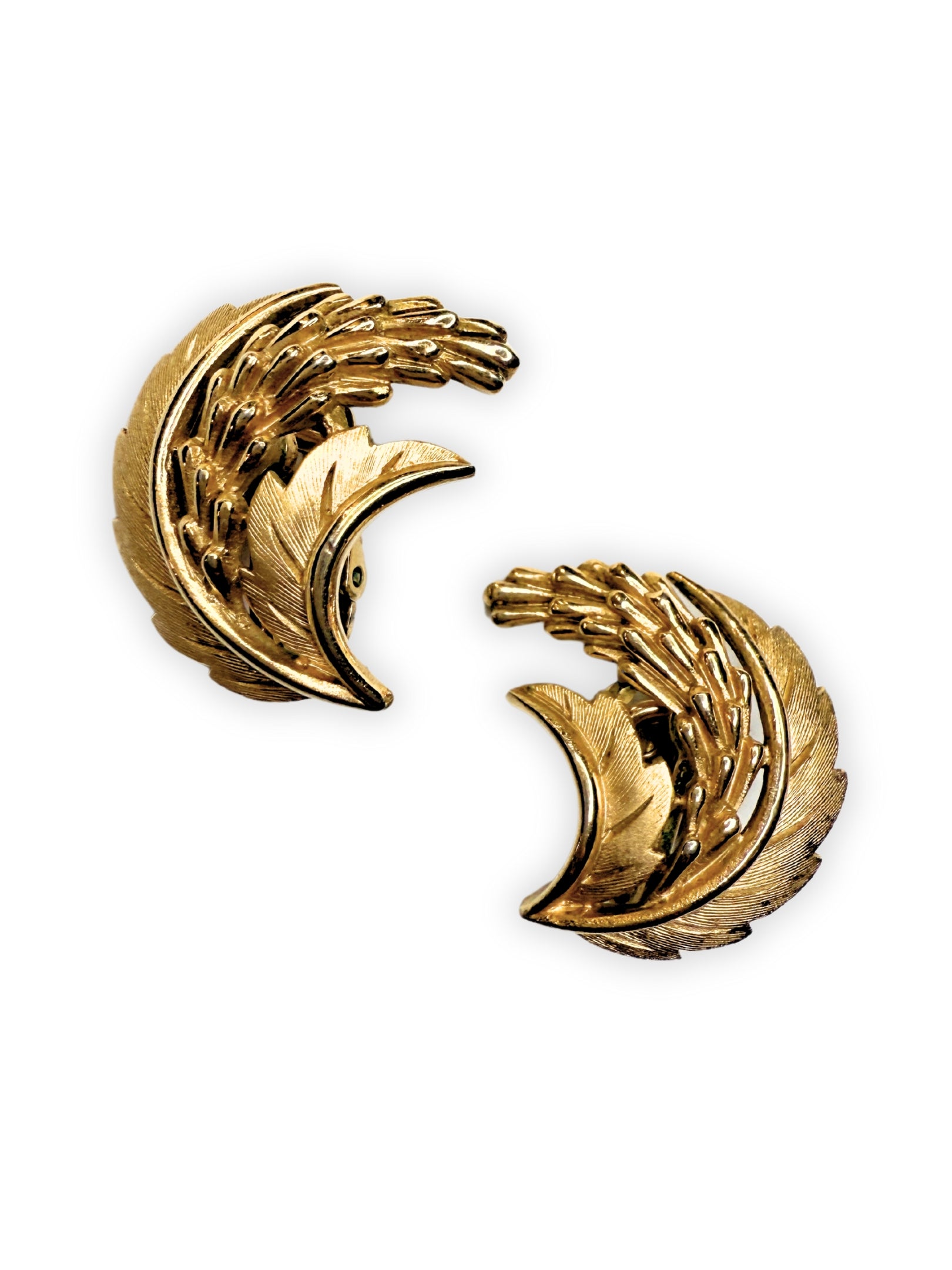 Vintage Trifari Schmuckset Brosche und Ohrclips 1960er USA