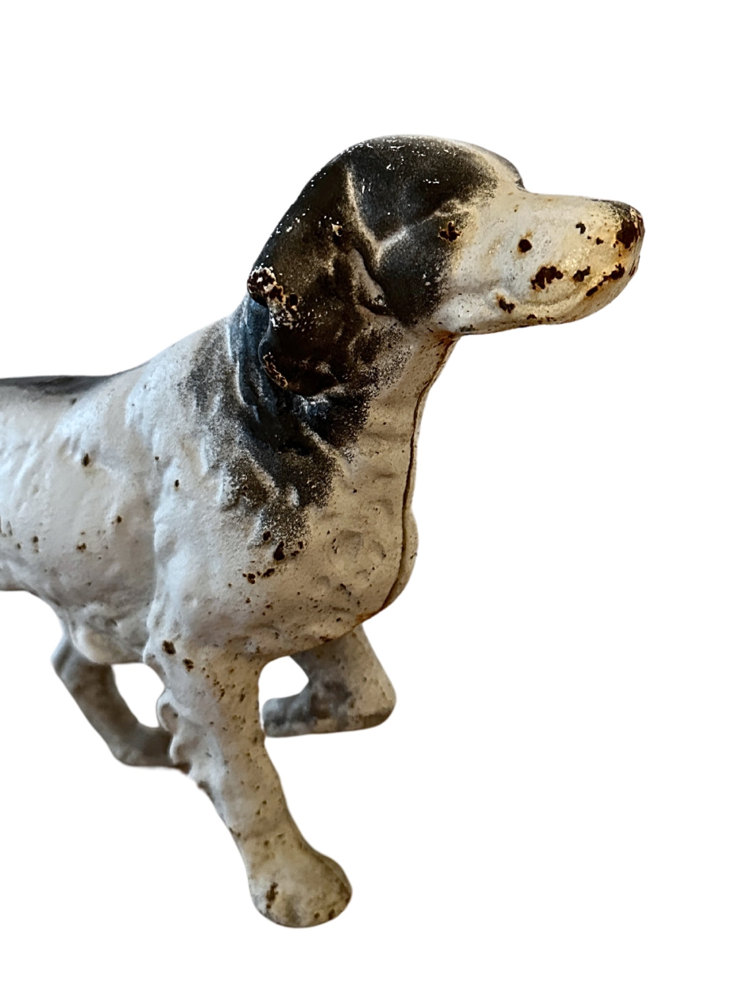 Jagdhund aus Gusseisen Türstopp USA um 1920