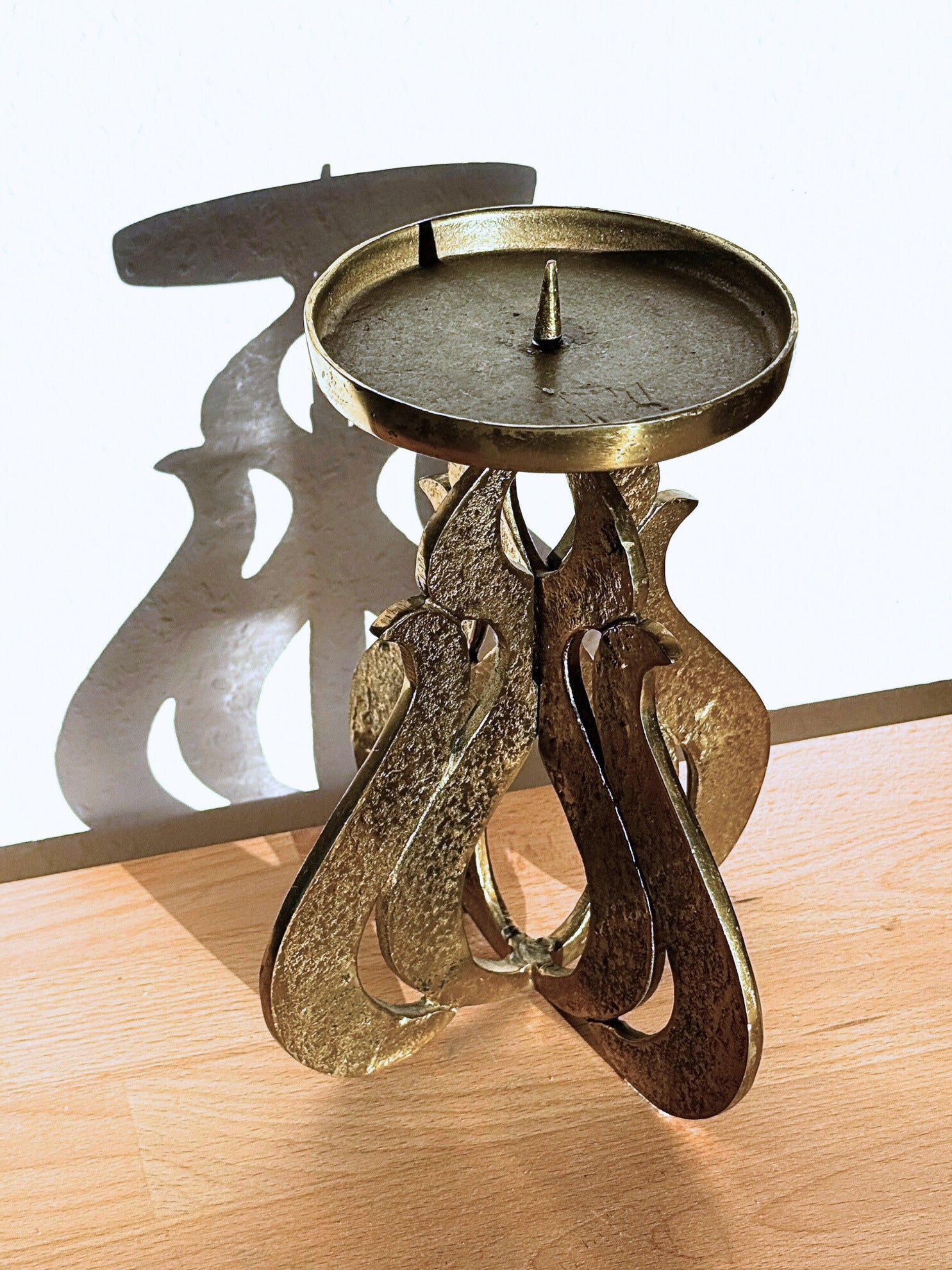 Bronze Kerzenständer von Giuseppe Gallo 1960er Jahre Brutalist Design Made in Italy