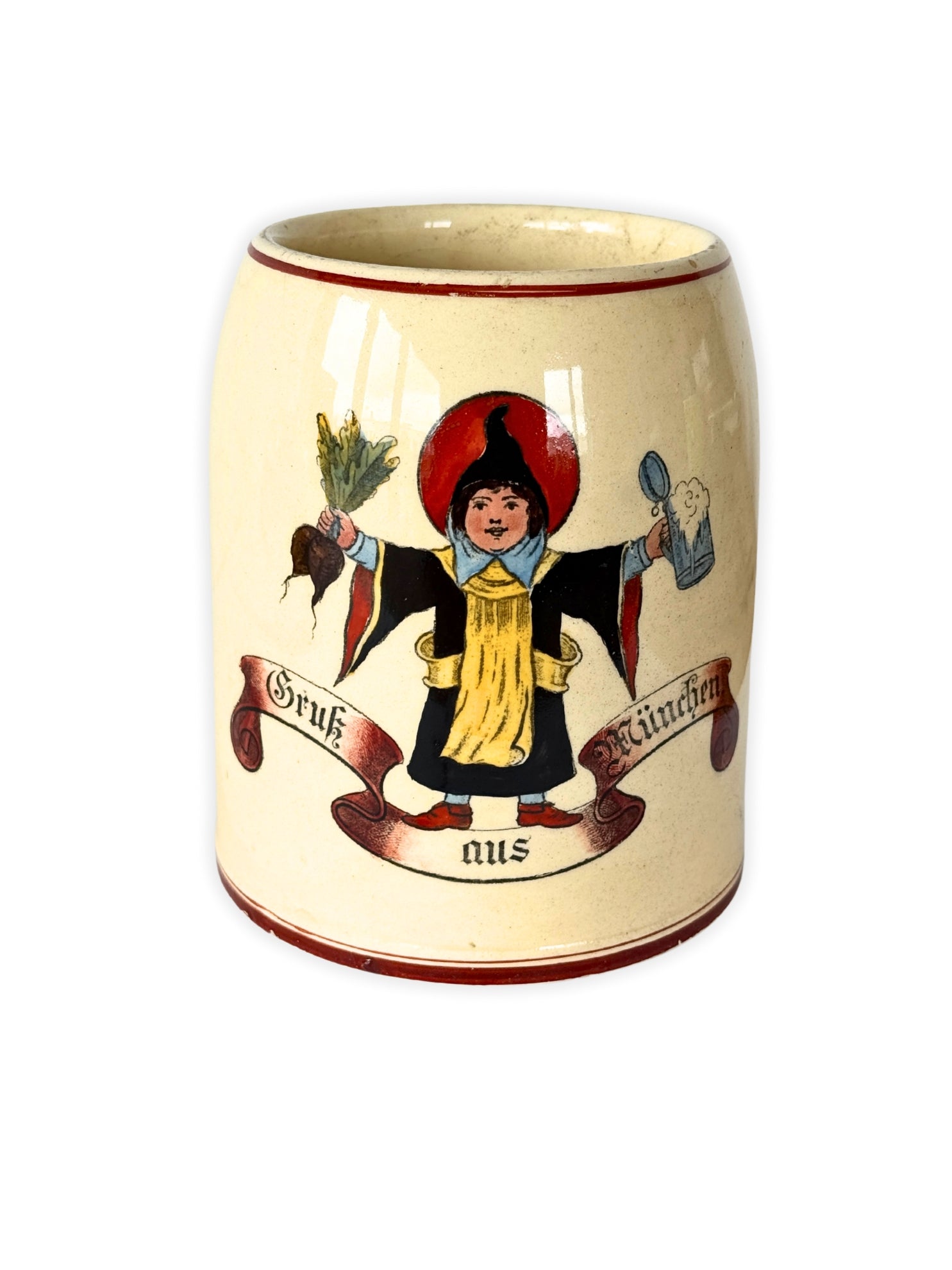 Antiker Bierkrug München Münchner Kindl vintage