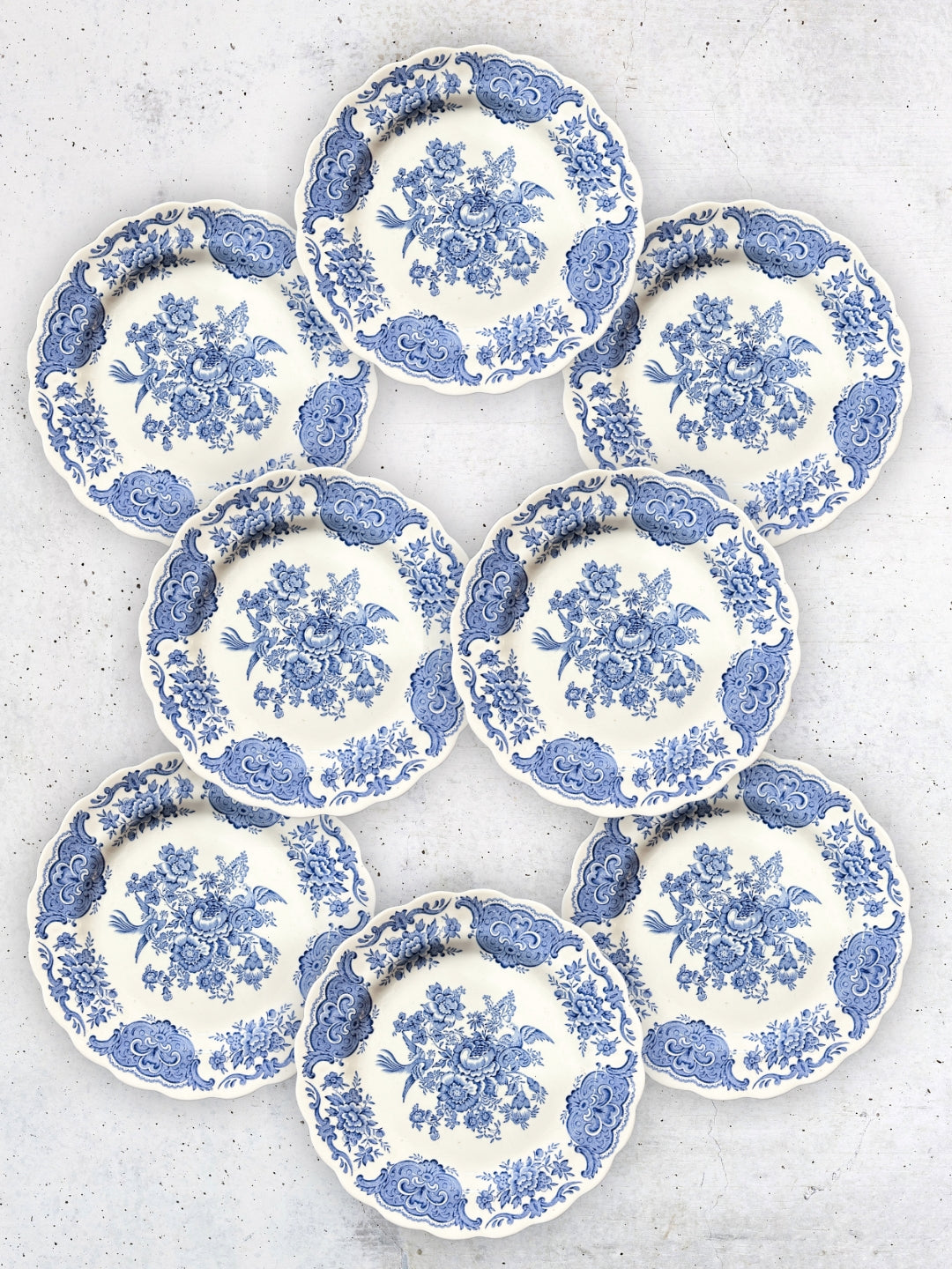 Frühstücksteller Ridgway of Staffordshire "Windsor" England 8 Stk