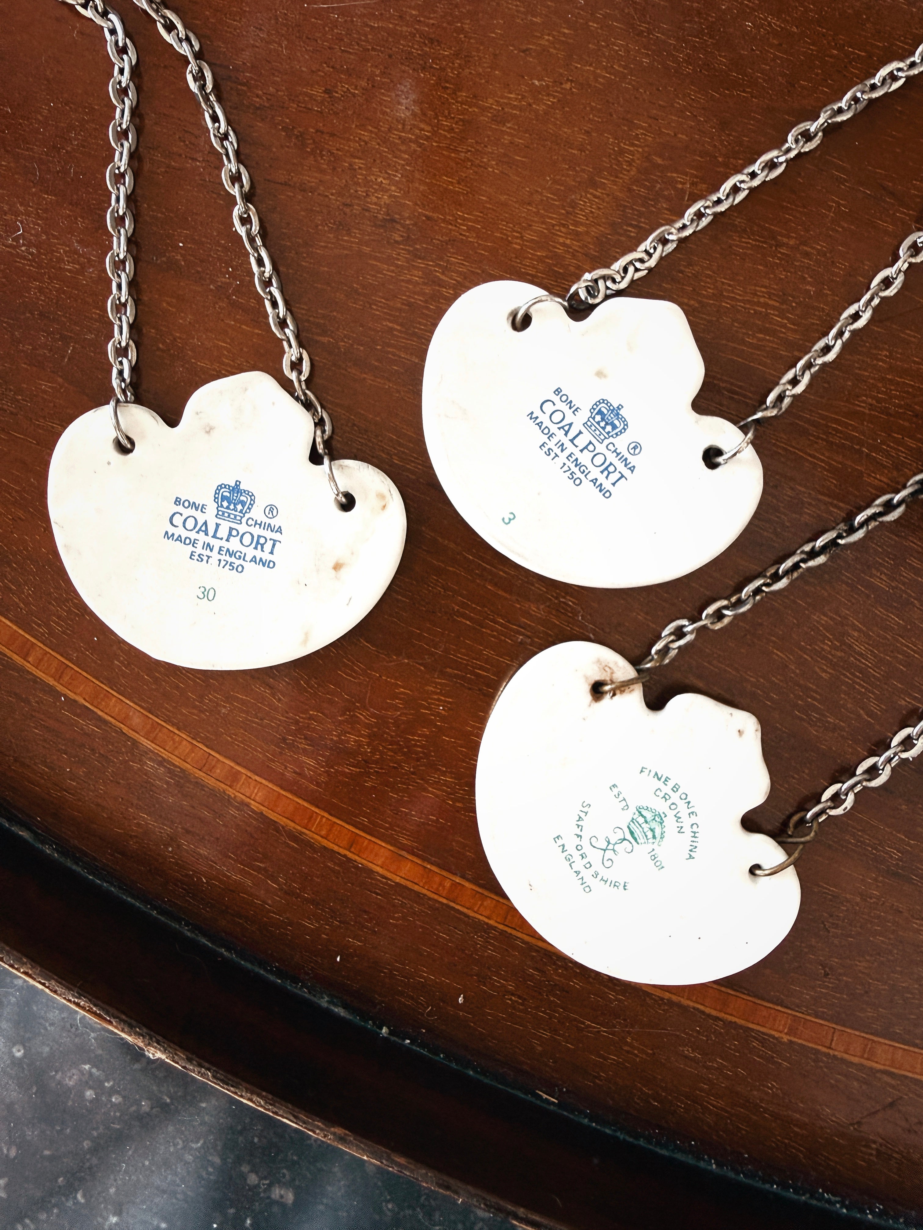 Vintage Karaffenanhänger Set England