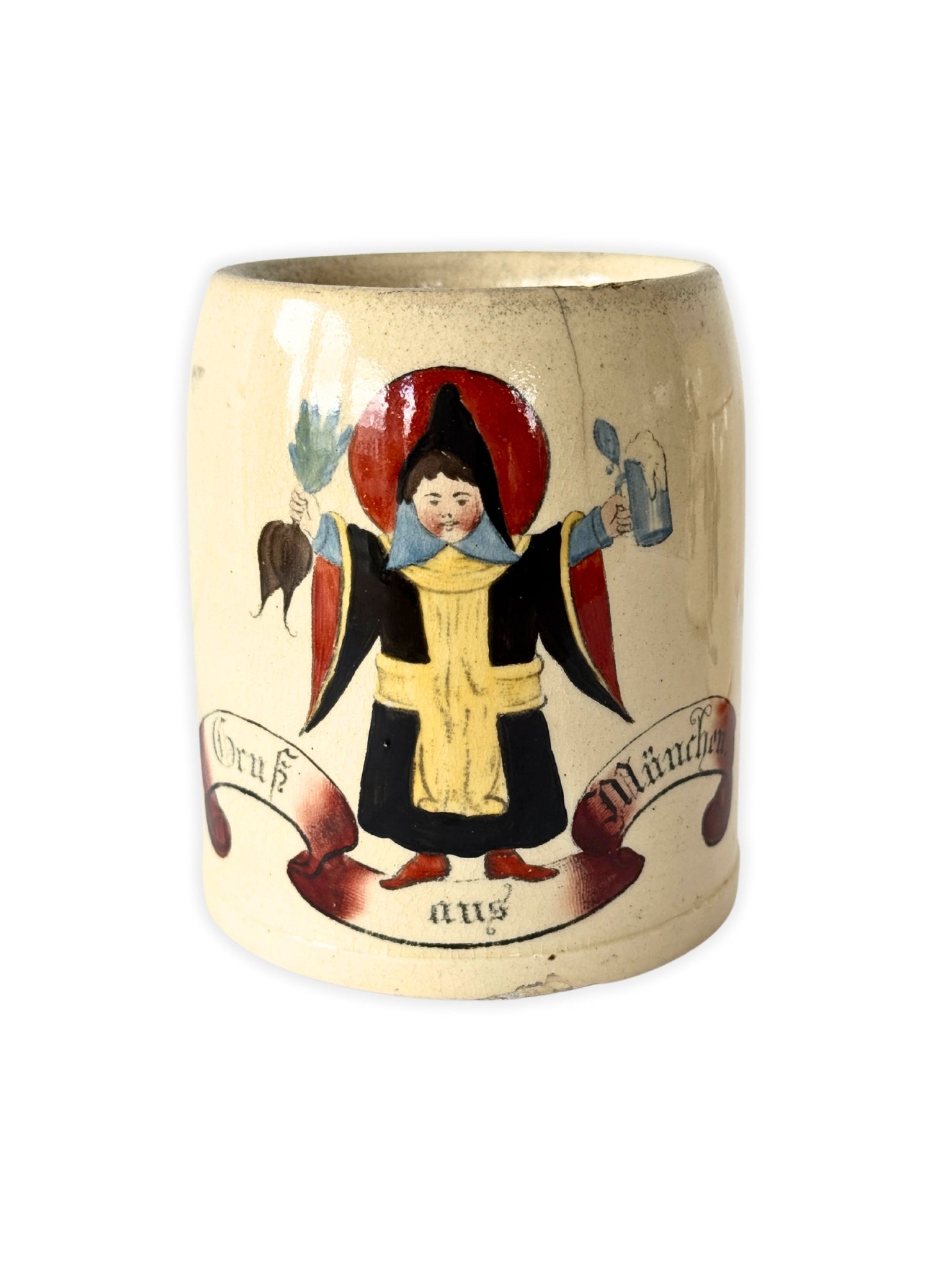 Antiker Bierkrug München Münchner Kindl vintage