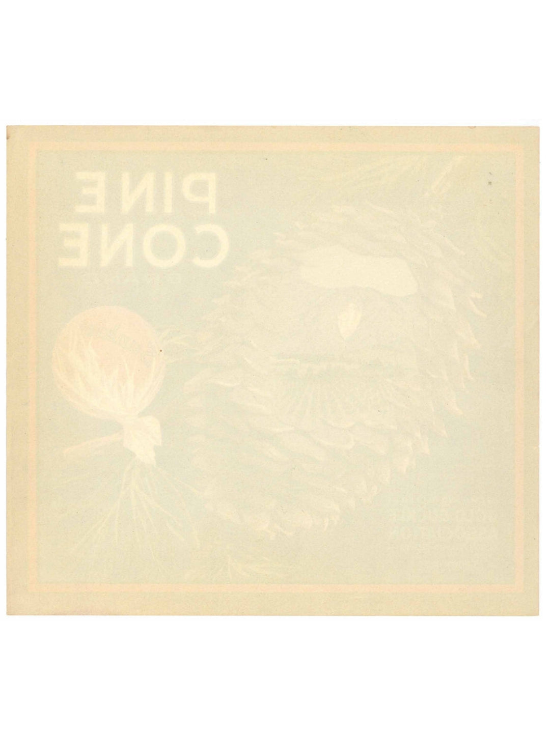 „Pine Cone“ Vintage Orangenkistenetikett Sunkist 1940er Jahre
