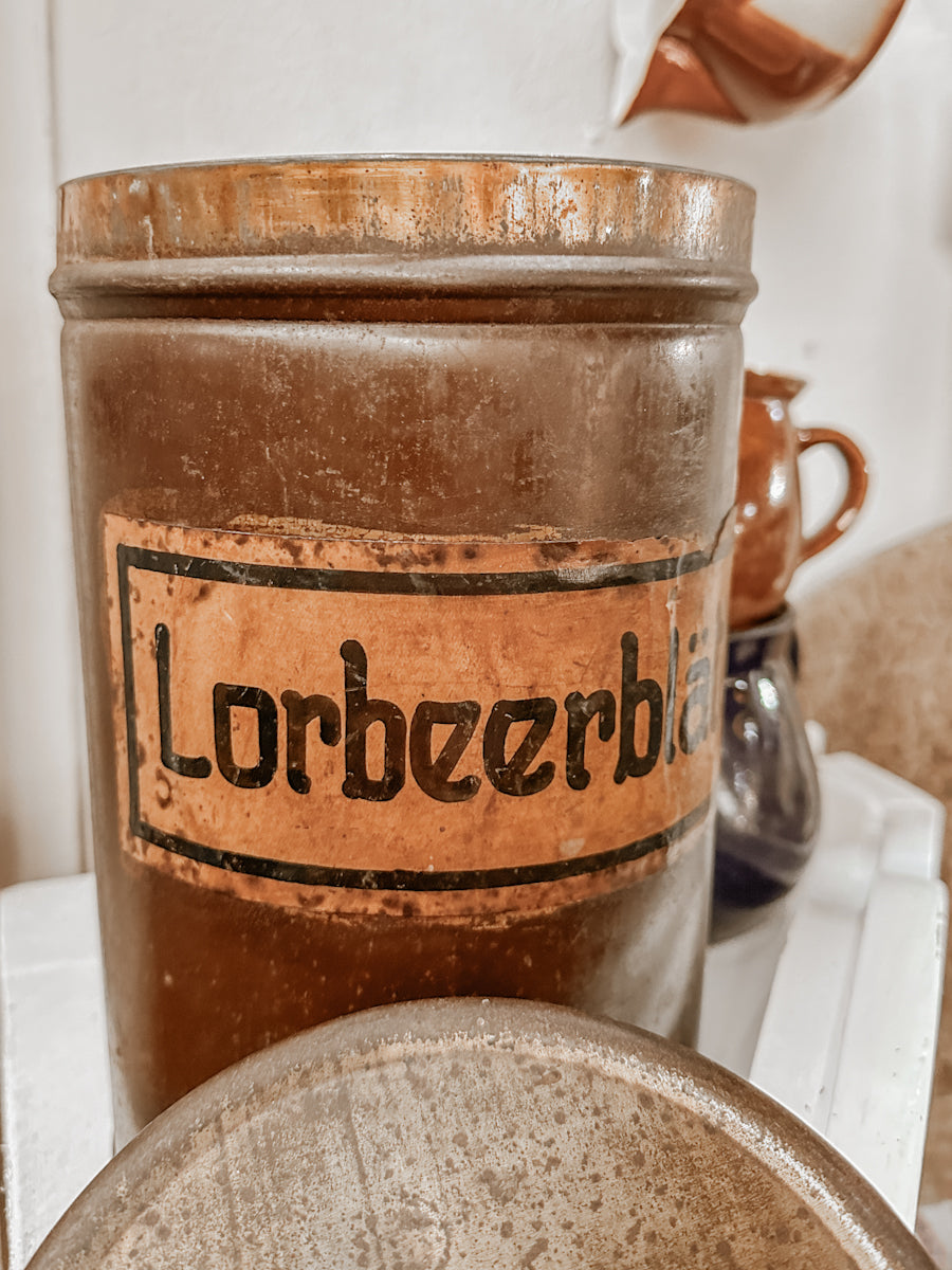Vintage Blechdose Küche Lorbeerblätter
