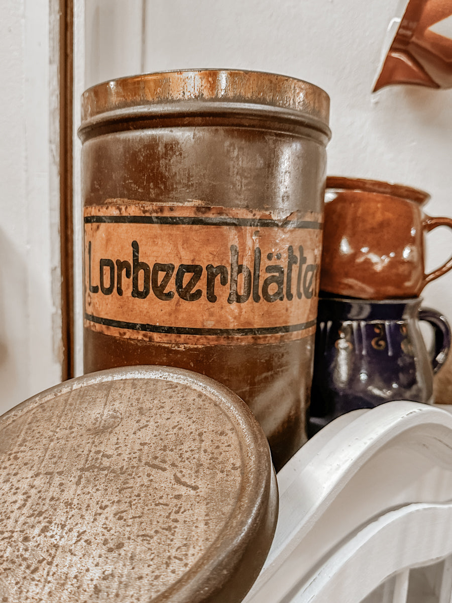 Vintage Blechdose Küche Lorbeerblätter