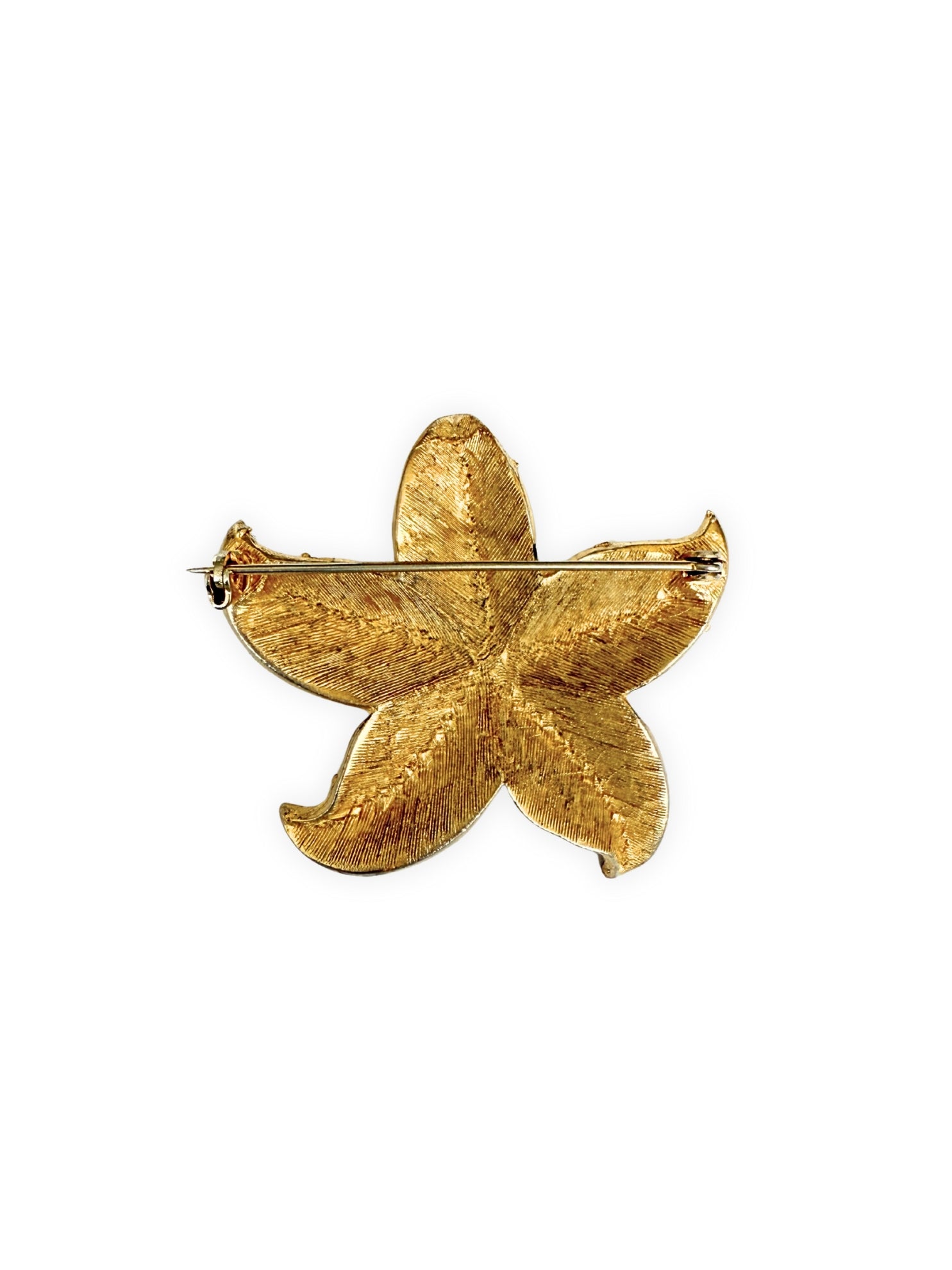 Vintage starfish brooch, USA 1960s