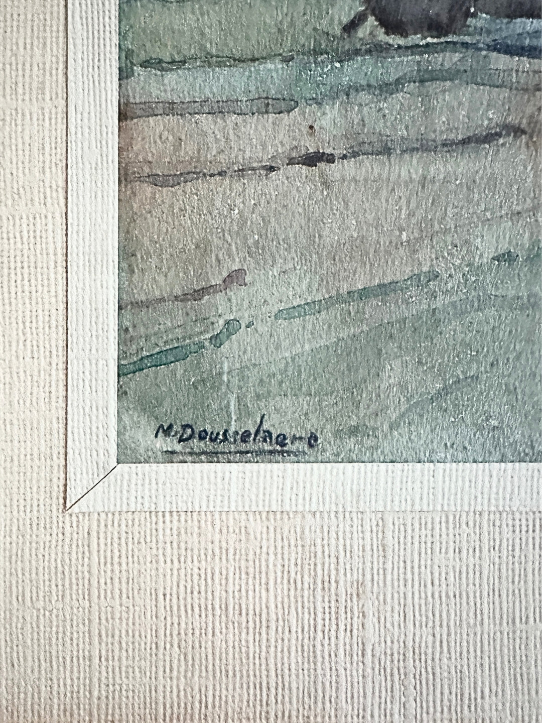 Aquarell - Der alte Hof v. Maurits Dousselaere