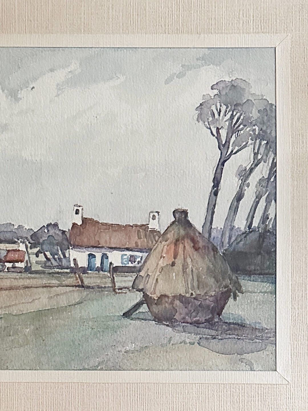 Aquarell - Der alte Hof v. Maurits Dousselaere