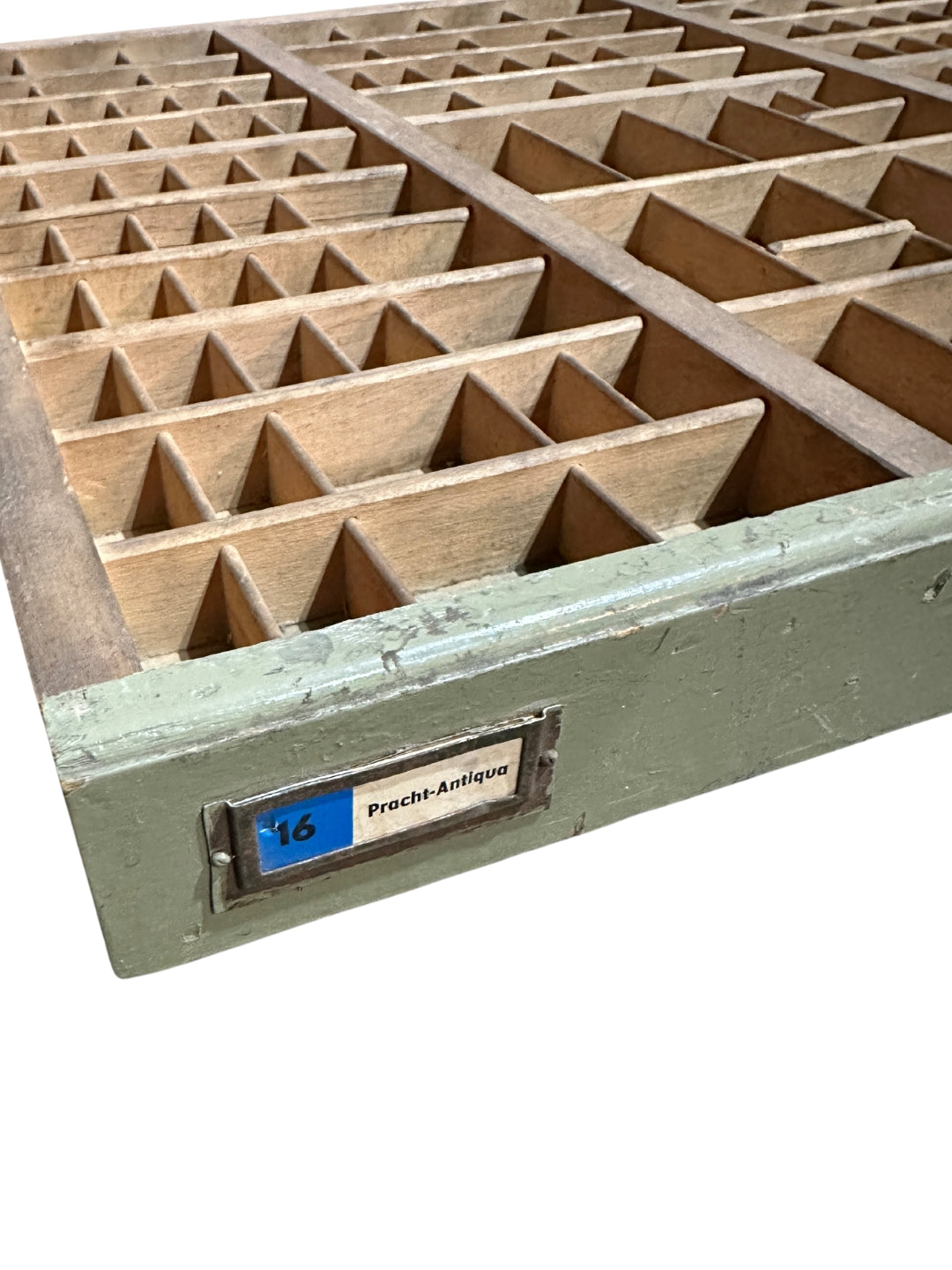 Großer Vintage Setzkasten Druckereischublade