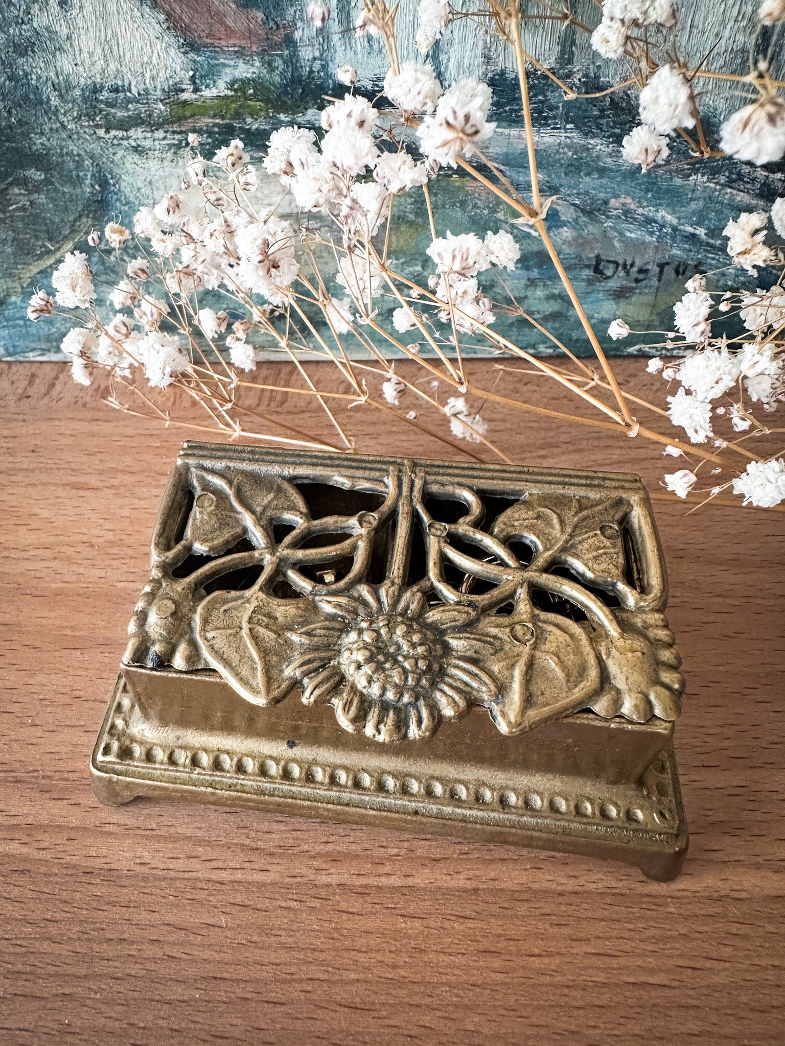 Jugendstil Schatulle aus Messing