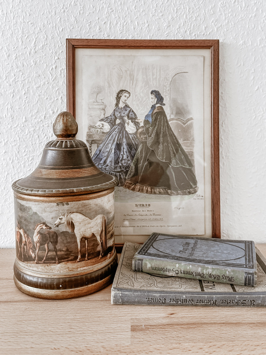 Antiker Stahlstich L‘Iris 1862