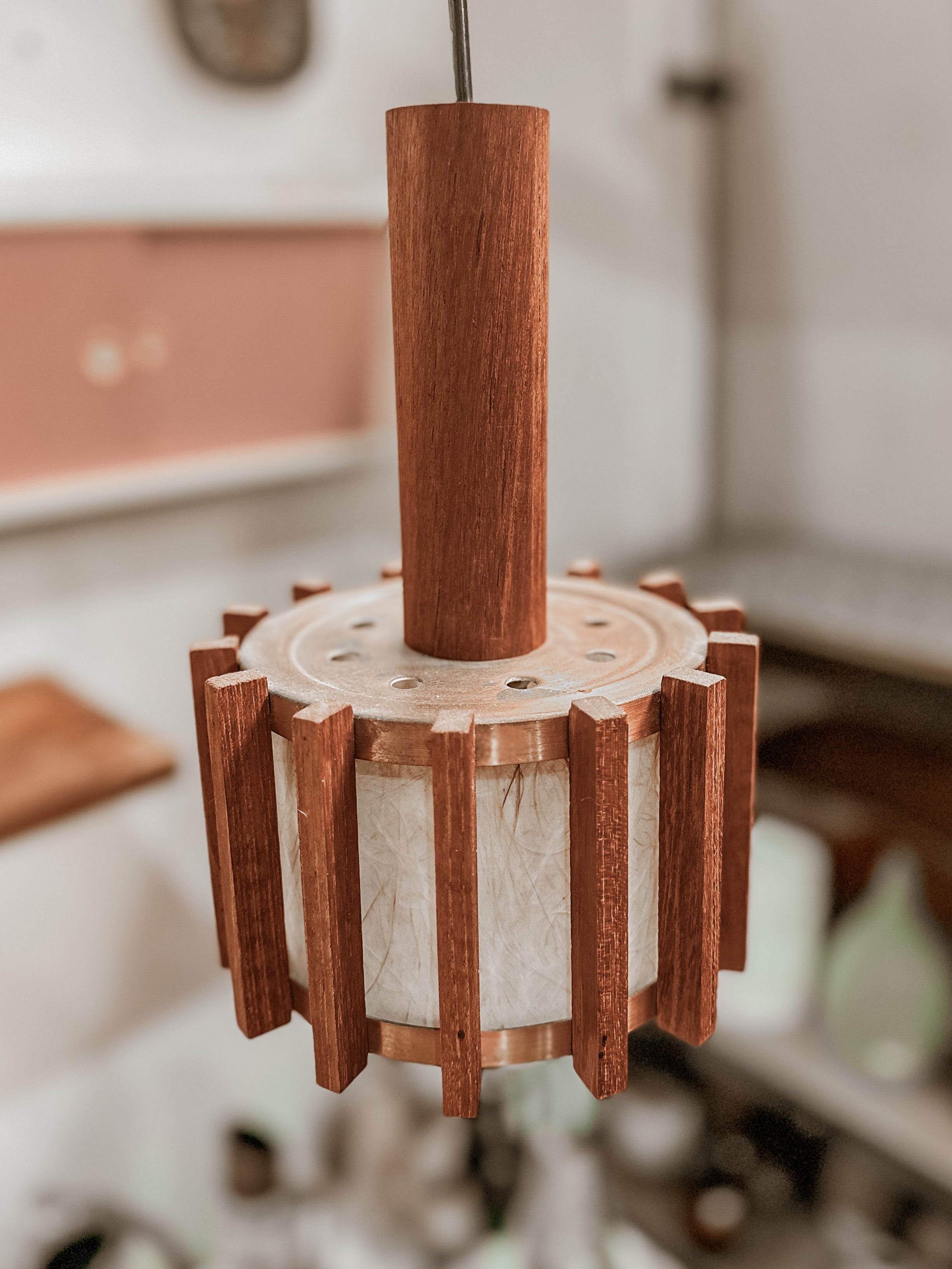 Danish Design Teakholz Lampen 2er Set