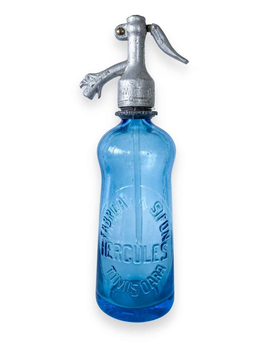 Antike Seltzer Flasche "Hercules" aus Glas 1928