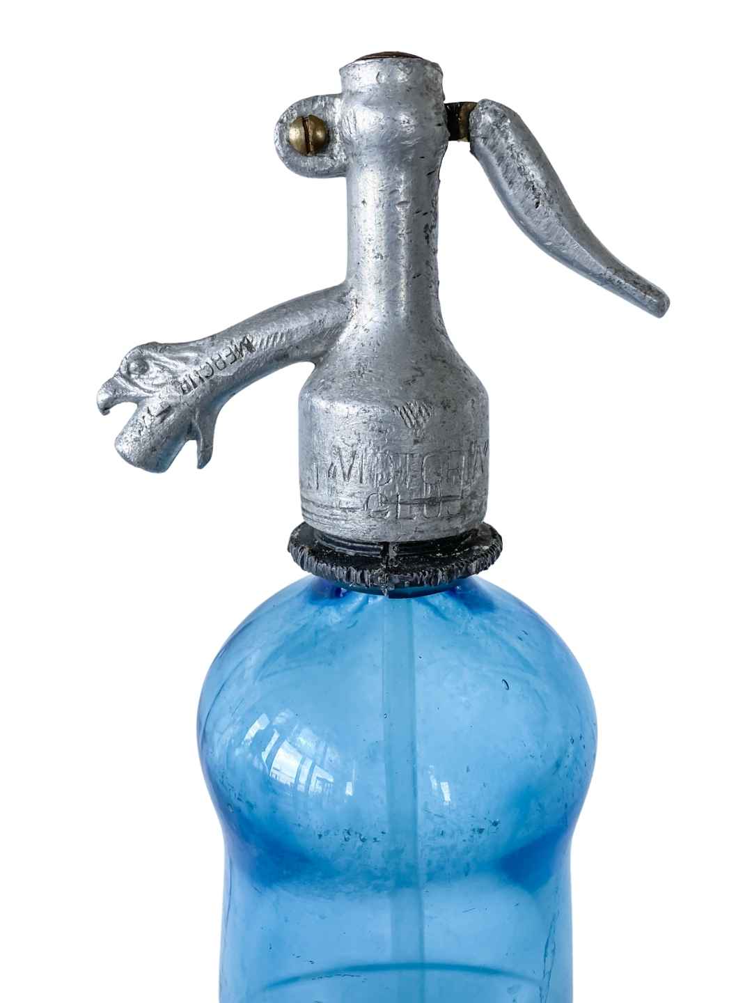 Antike Seltzer Flasche "Hercules" aus Glas 1928